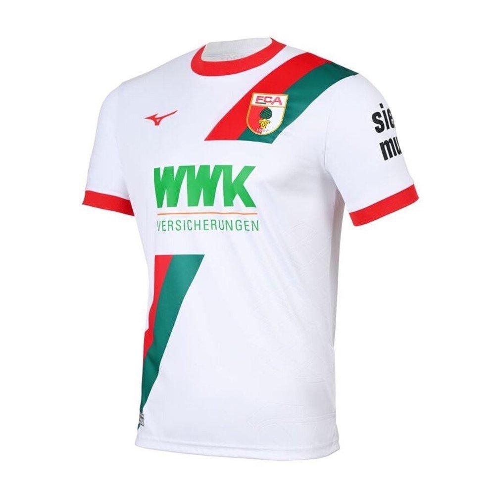 White - Mizuno - FC Augsburg Home Football Shirt 2025 2026 Adults - 3