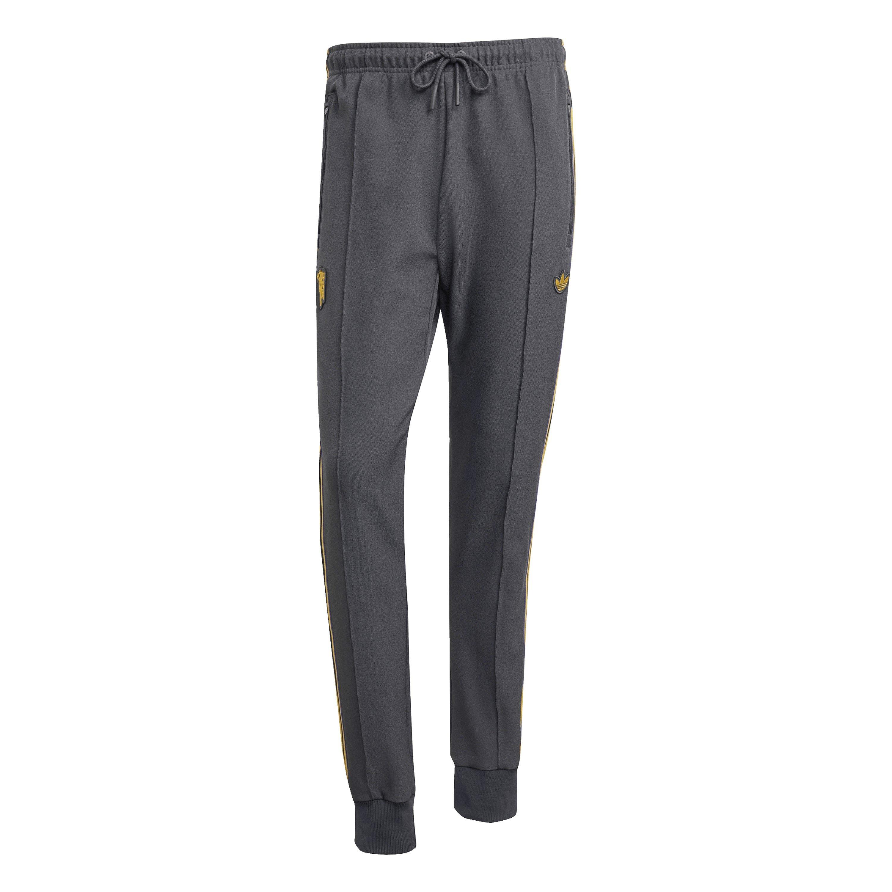 Black - adidas - Manchester United Icons Tracksuit Bottoms Mens - 1