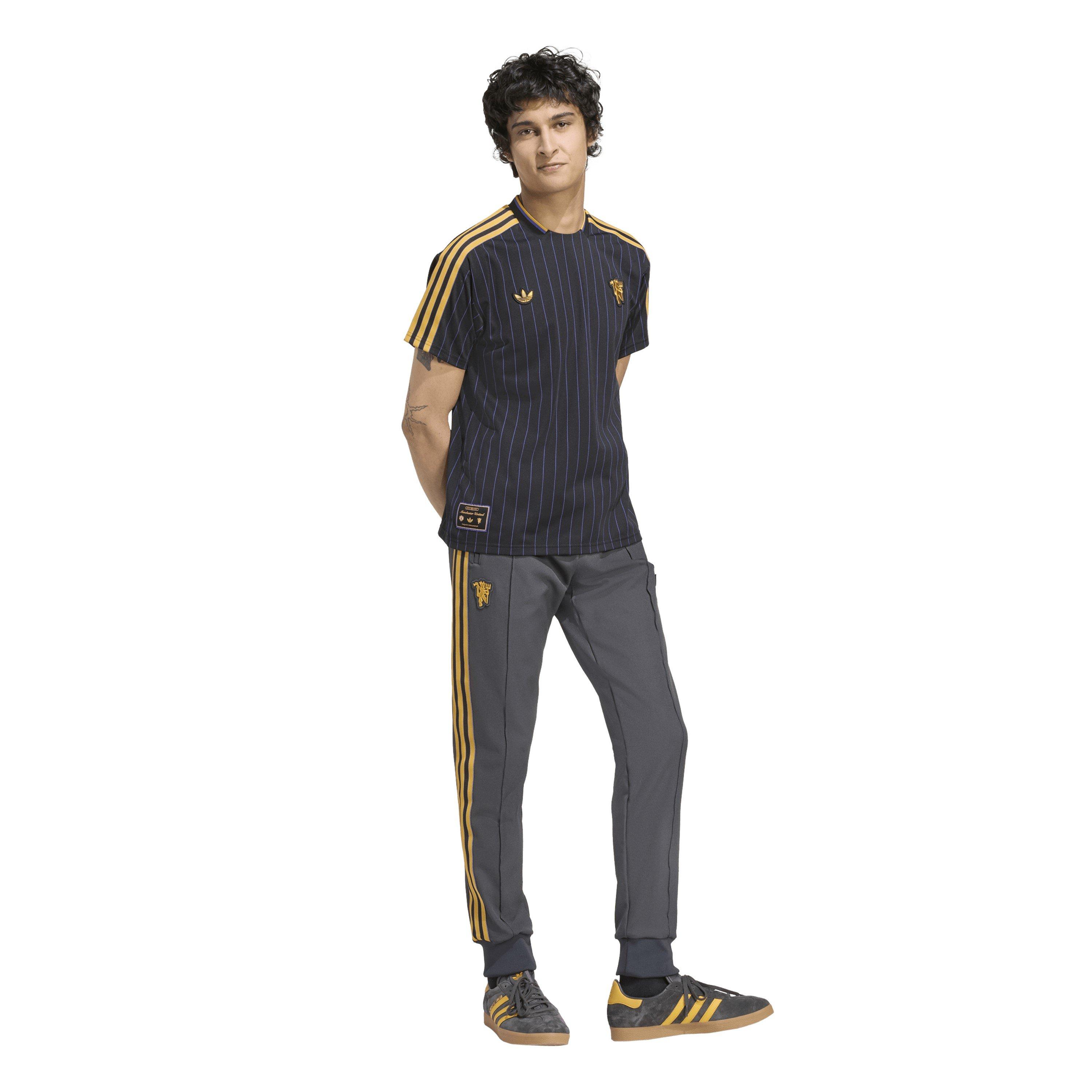 Black - adidas - Manchester United Icons Tracksuit Bottoms Mens - 4