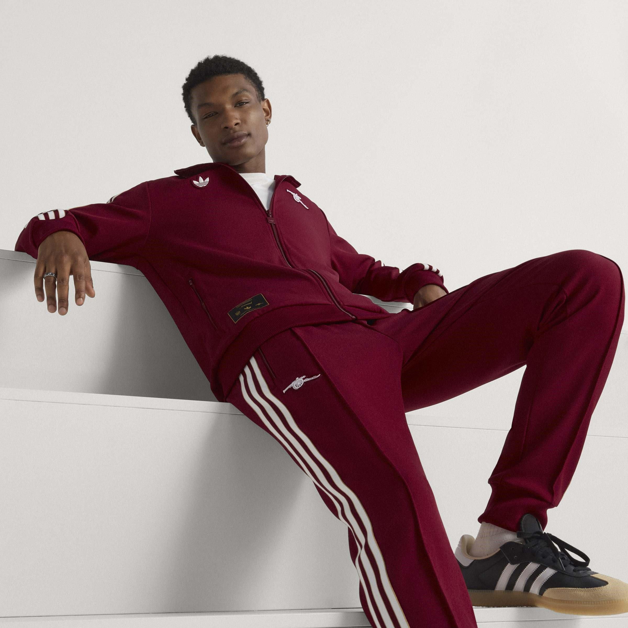 Red - adidas - Arsenal Icons Tracksuit Bottoms Mens - 11
