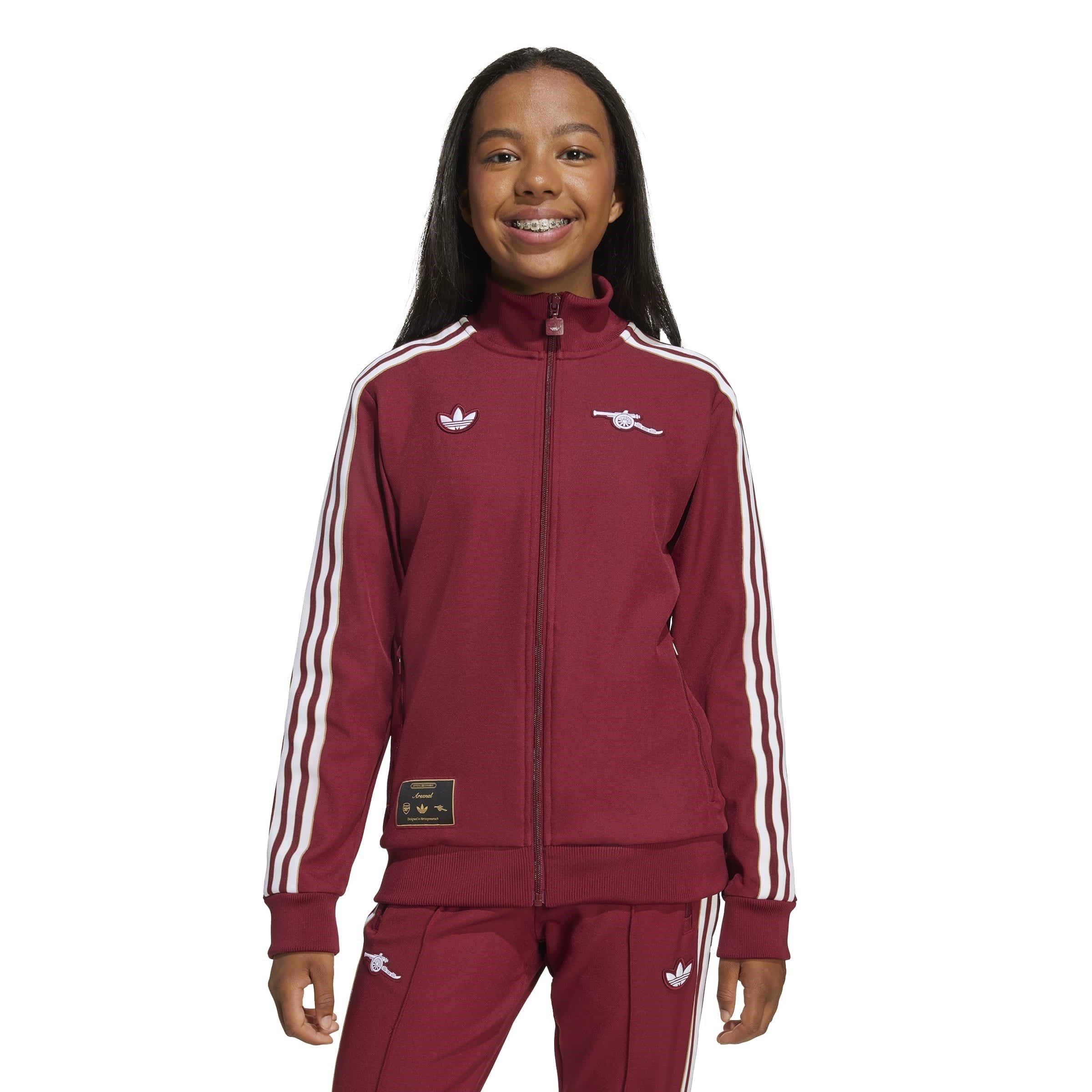 Red - adidas - Arsenal Icons Tracksuit Top Juniors - 4