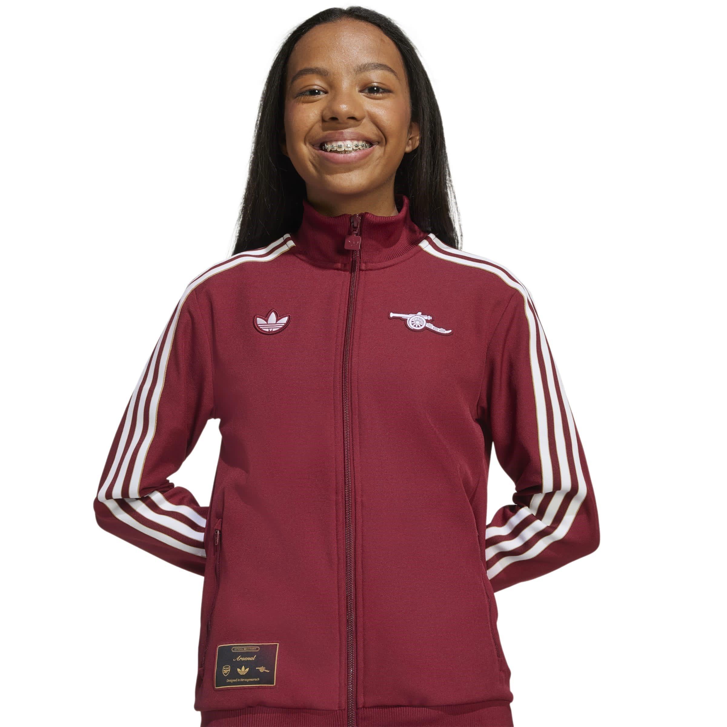 Red - adidas - Arsenal Icons Tracksuit Top Juniors - 6