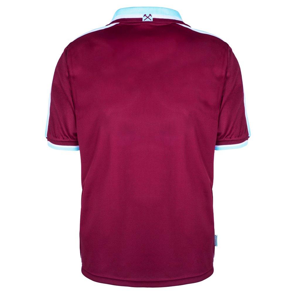 Claret - Score Draw - West Ham United 2000 Home Retro Football Shirt - 8