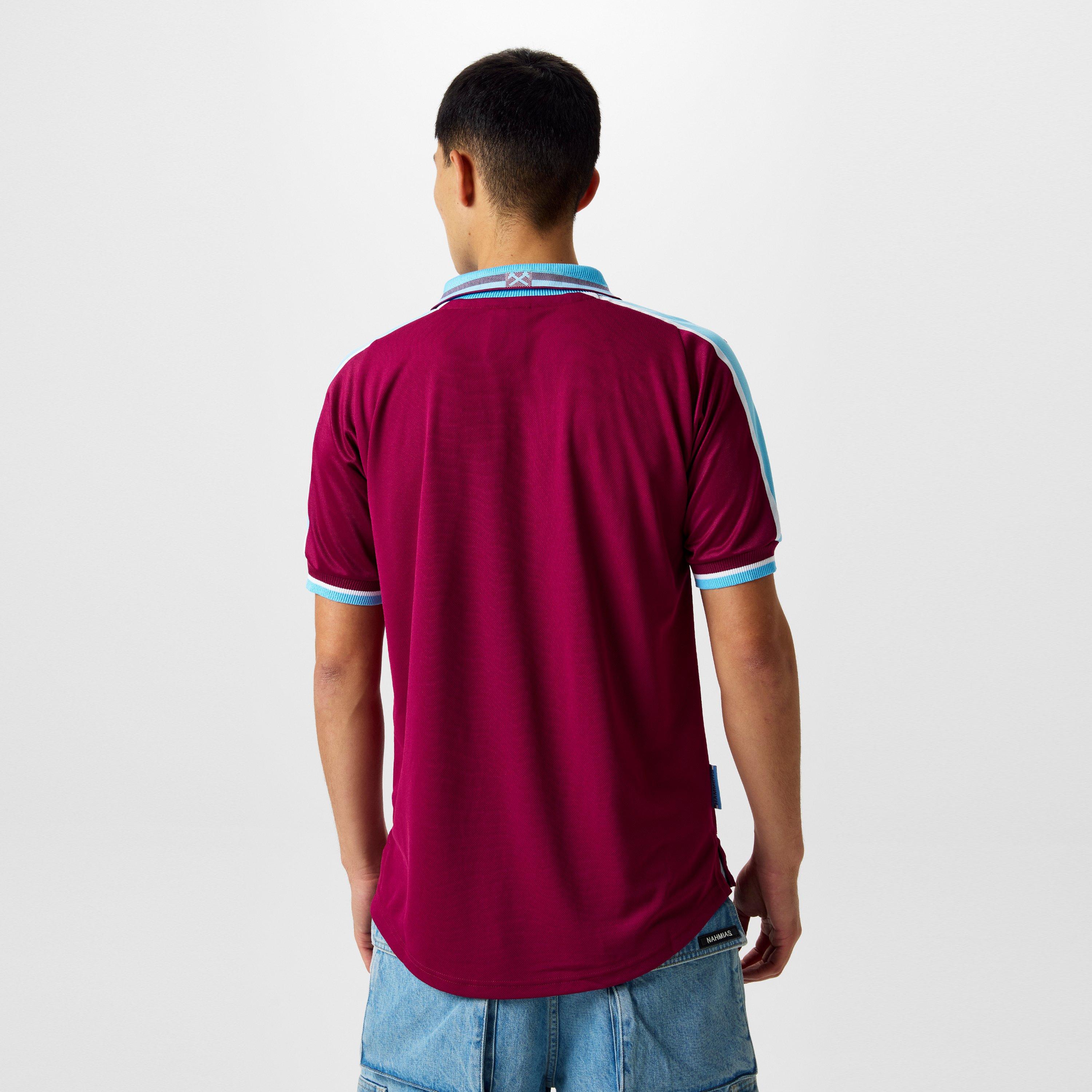 Claret - Score Draw - West Ham United 2000 Home Retro Football Shirt - 4