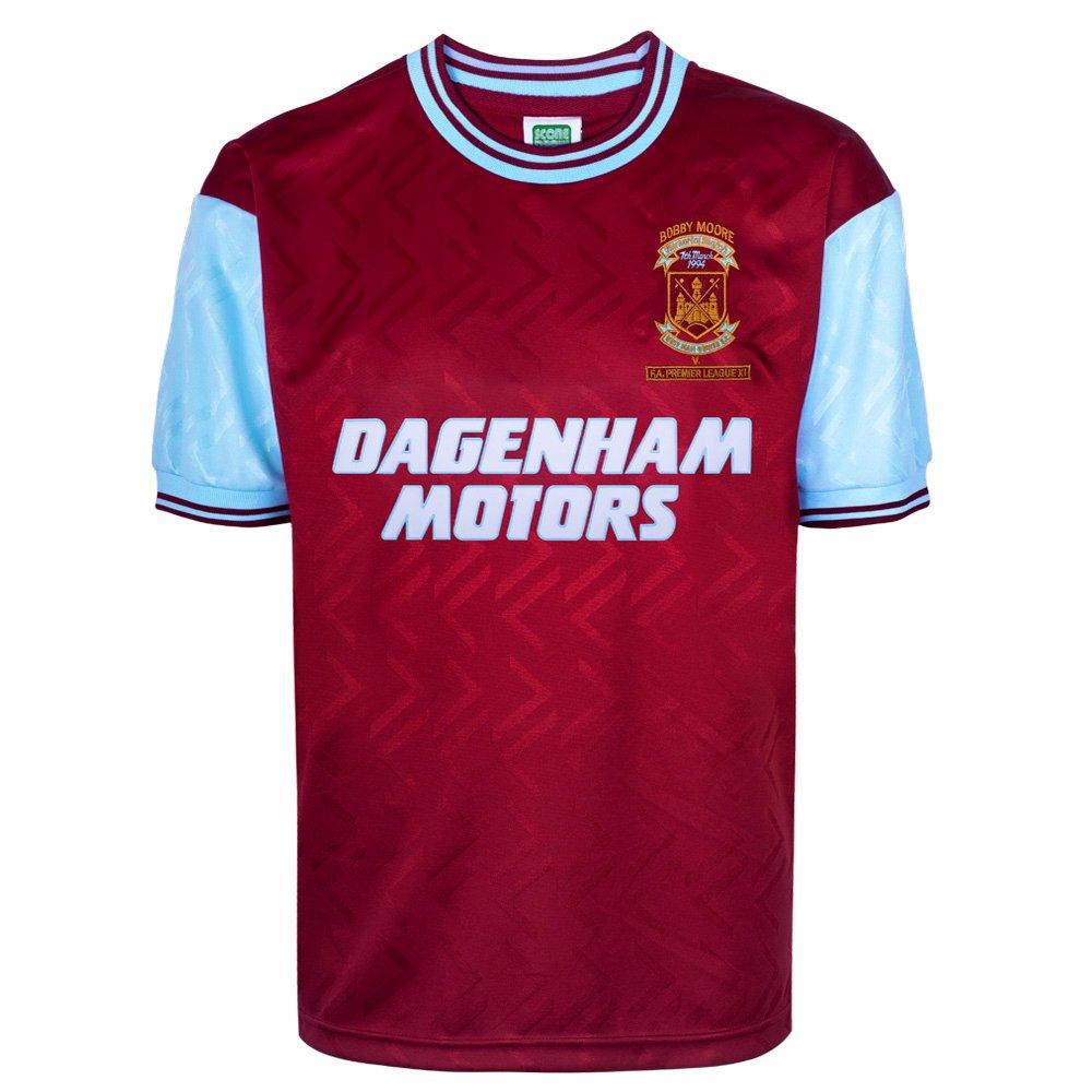 Claret/Blue - Score Draw - Men's West Ham United '94 Home Retro Football Shirt - 1
