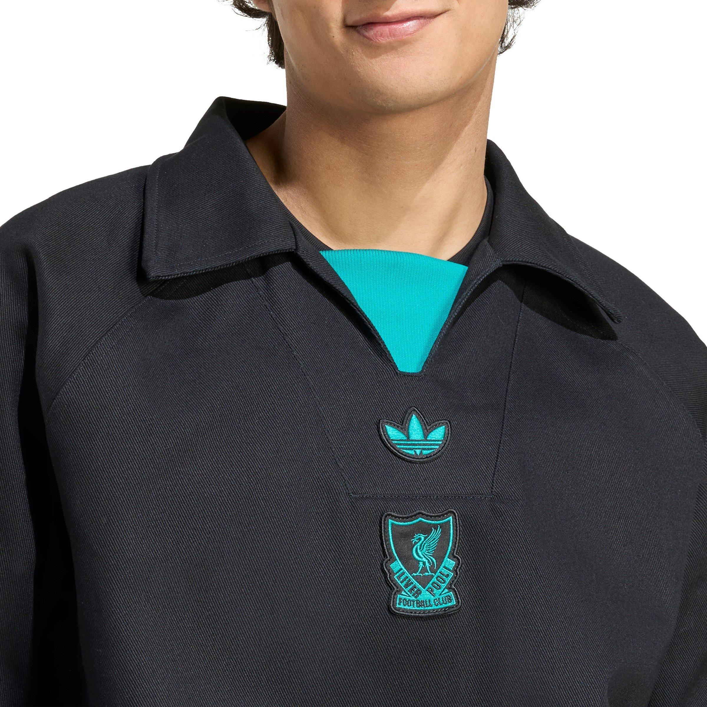 Black - adidas - Liverpool Icons Drill Top Mens - 4