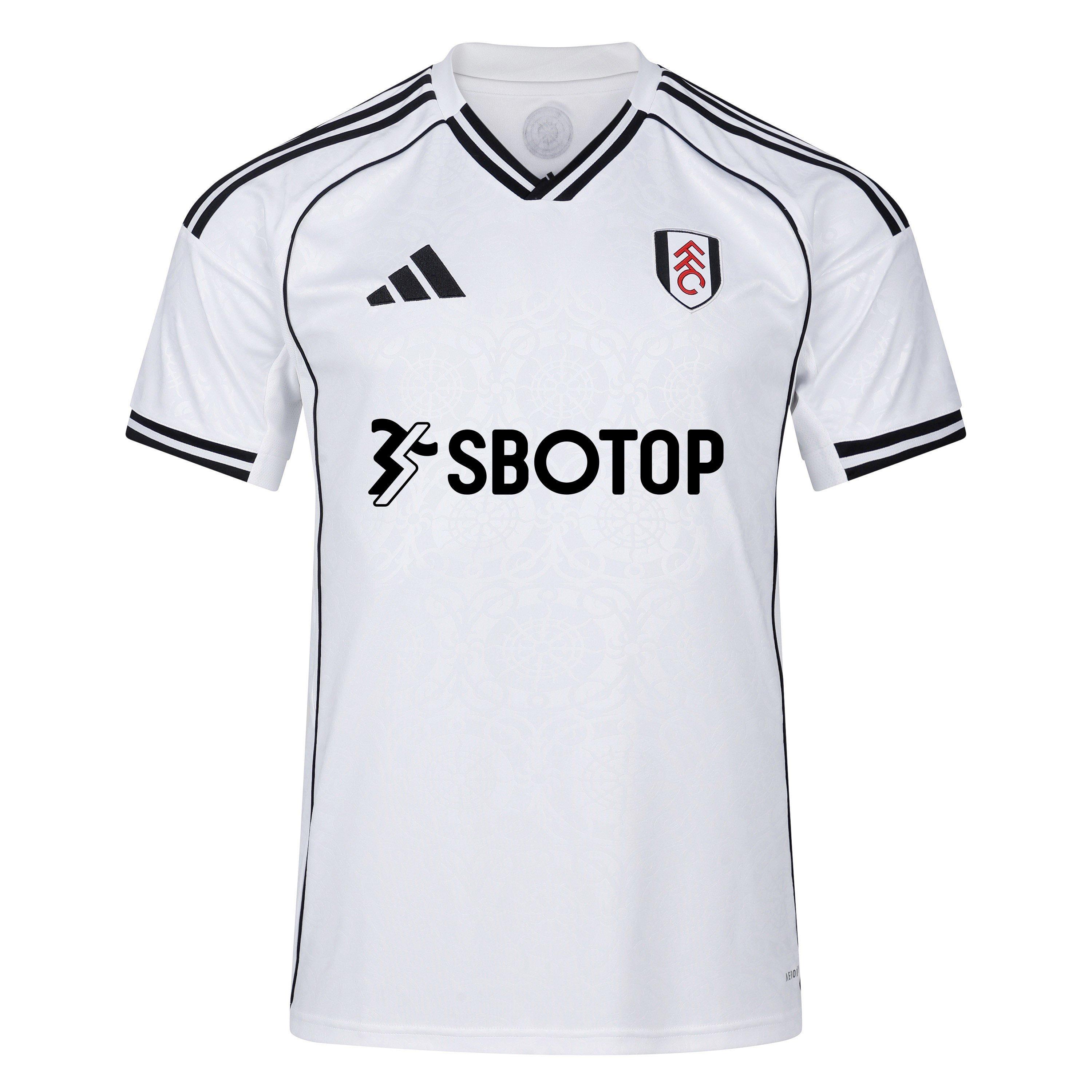 White/Black - adidas - Fulham Home Shirt 2025 2026 Adults - 1