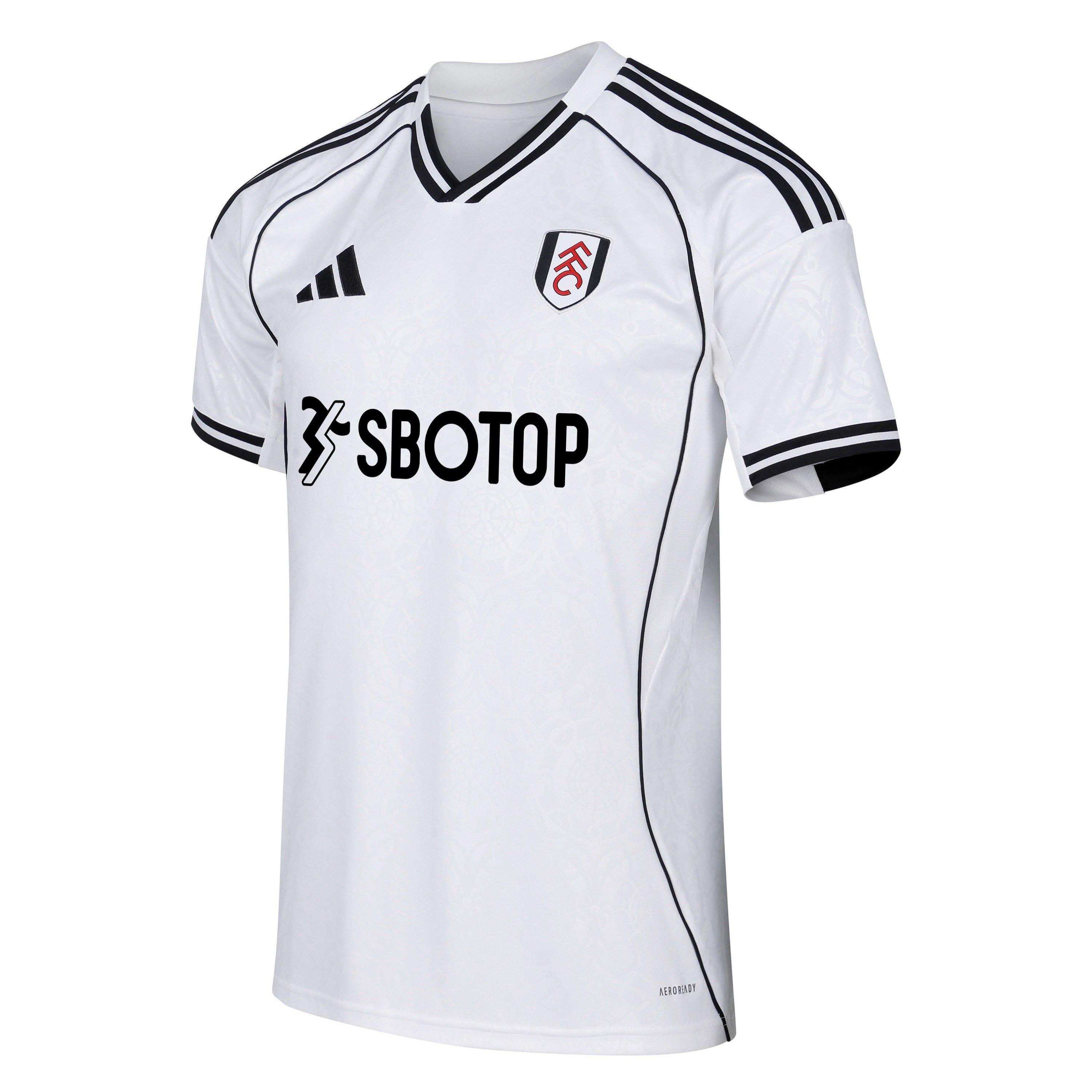 Wit/Zwart - adidas - Fulham Home Shirt 2025 2026 Adults - 2