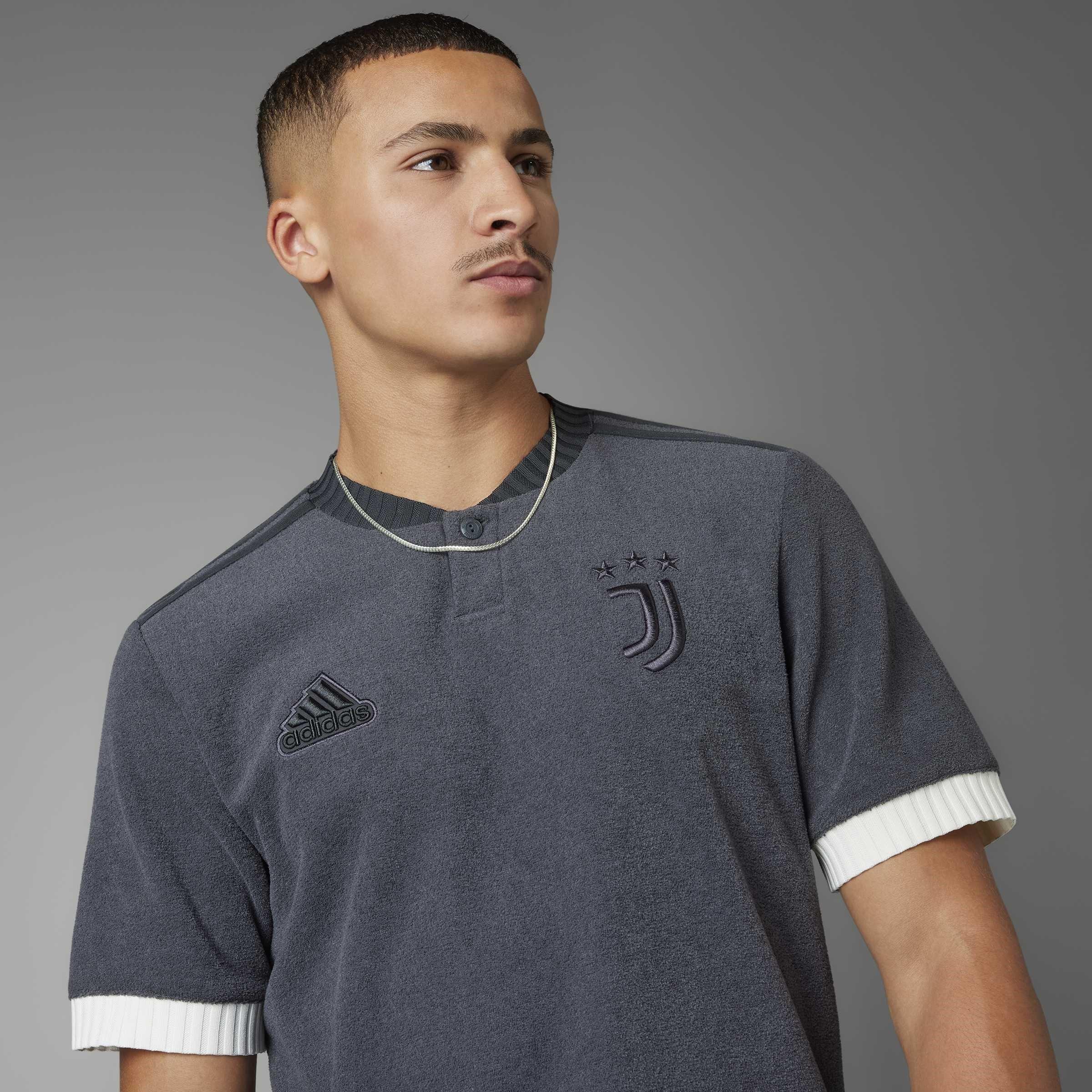 Grey - adidas - Juventus Lifestyler Third Shirt 2023 2024 Adults - 5