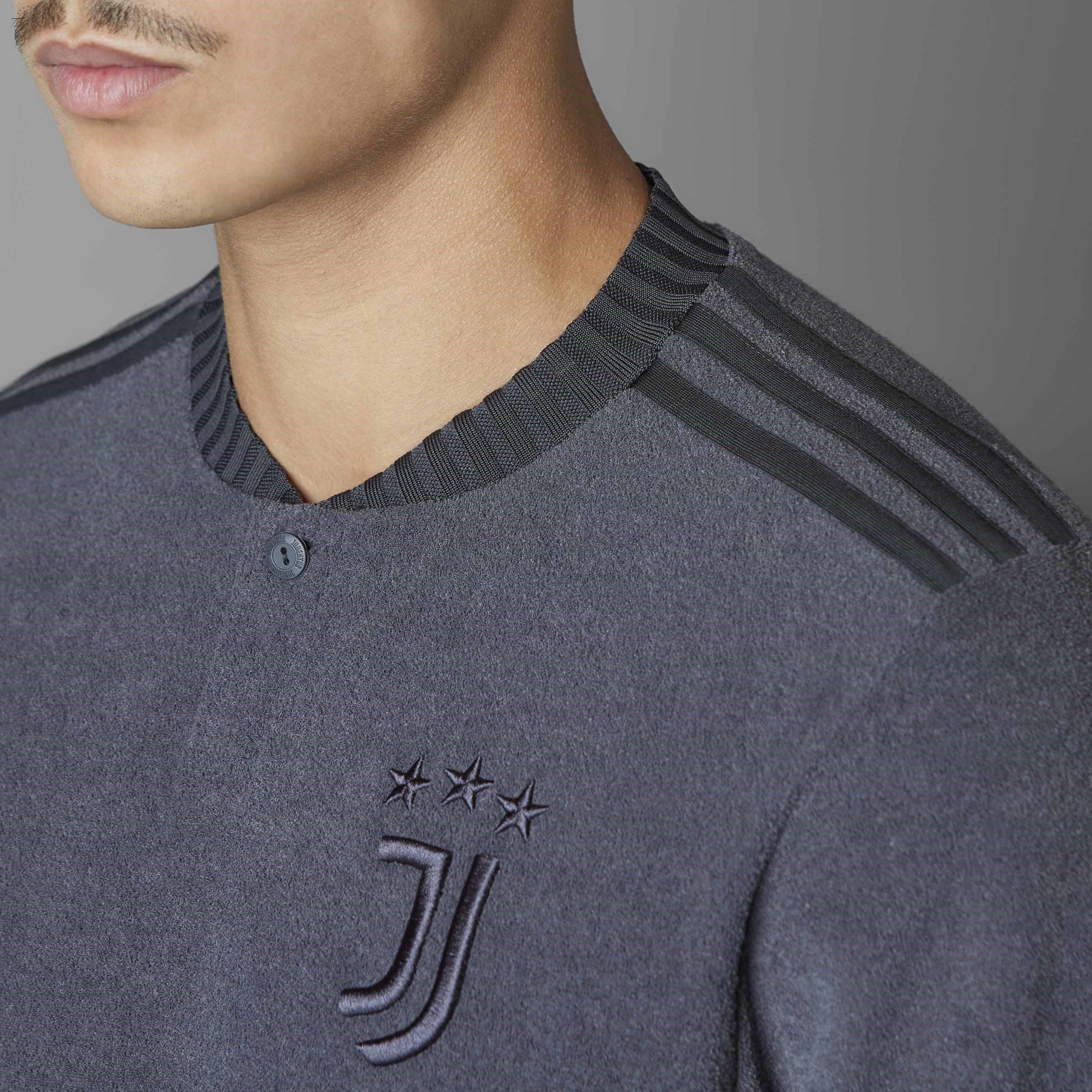 Grey - adidas - Juventus Lifestyler Third Shirt 2023 2024 Adults - 6