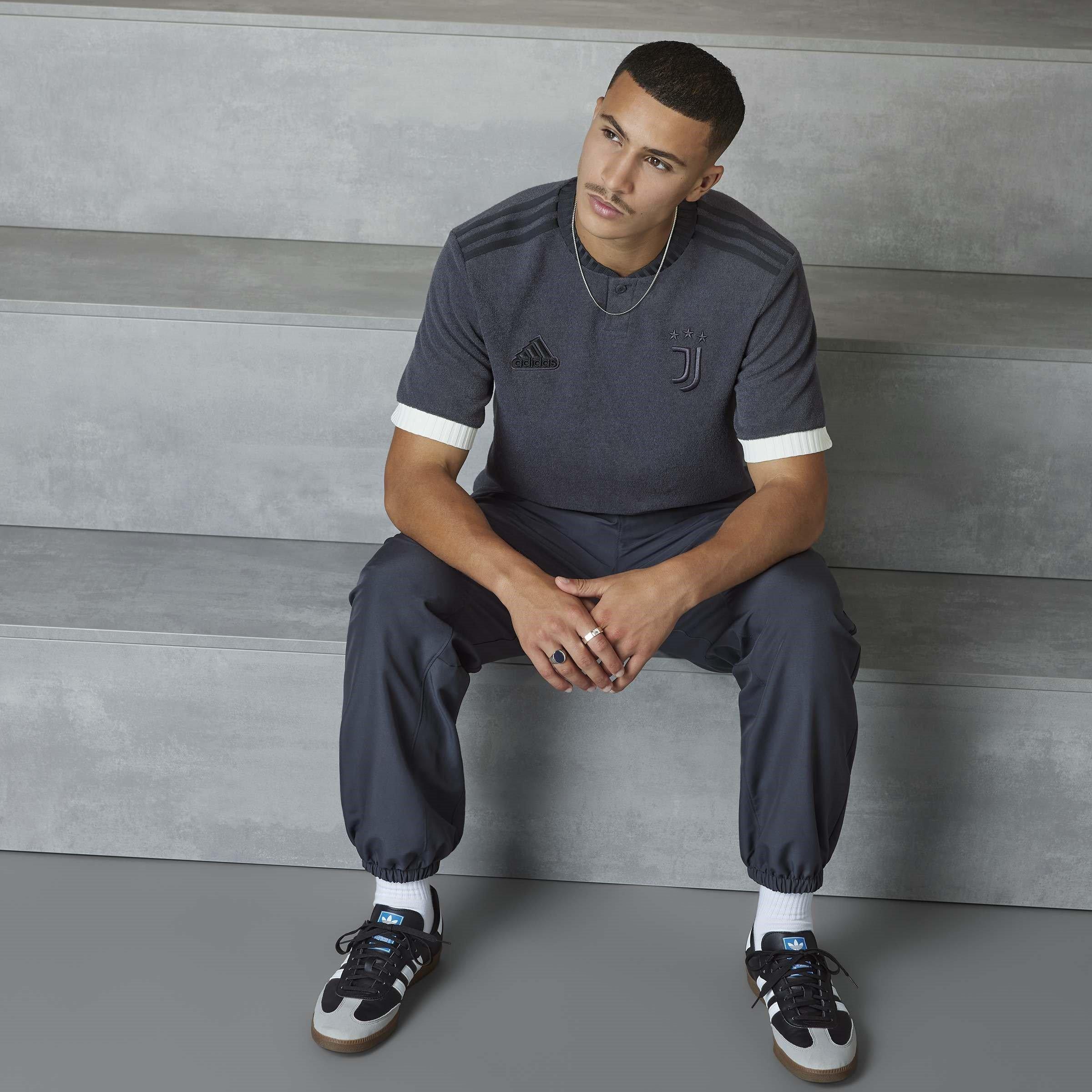 Grey - adidas - Juventus Lifestyler Third Shirt 2023 2024 Adults - 9