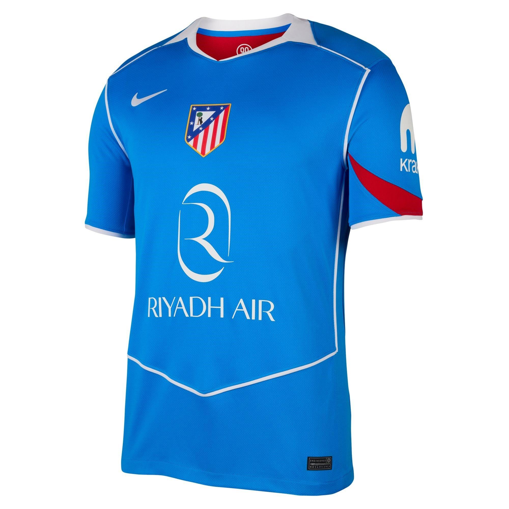 Nike Men's Atletico Madrid Third Shirt 2025 2026 Adults - Blue/Red - M