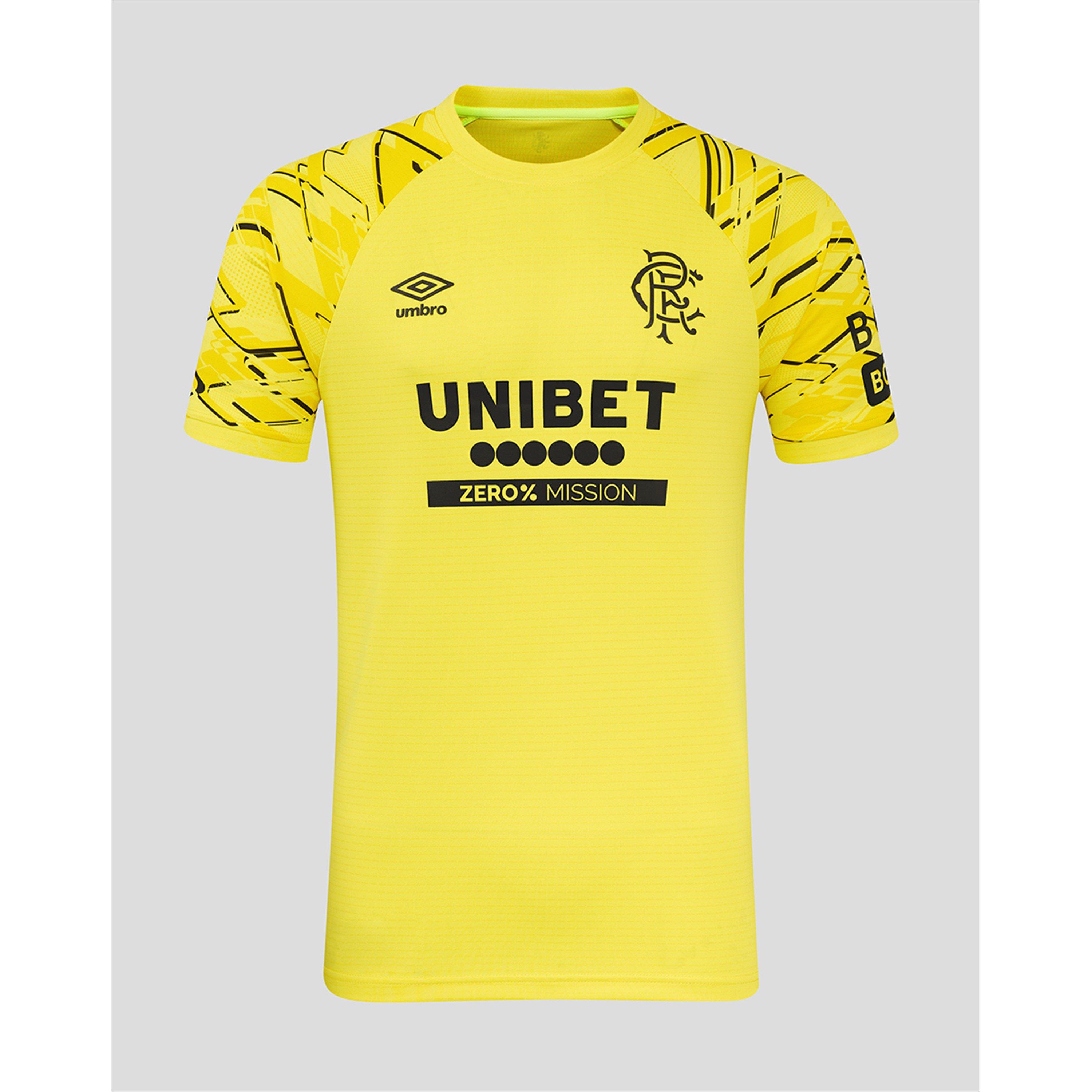 Umbro Men's Rangers Goalkeepers Shirt 2025 2026 - Yellow - L