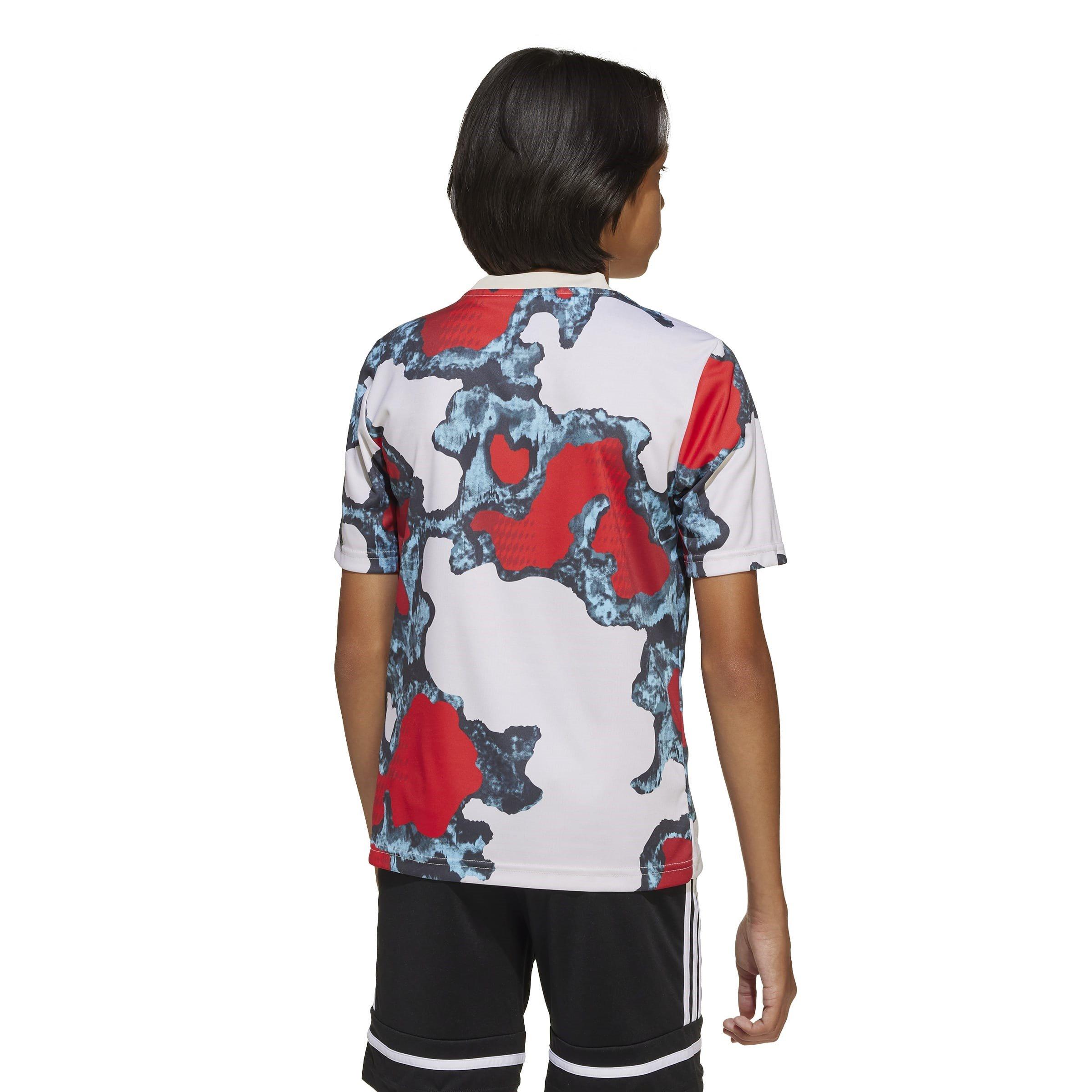 Rood/Aqua - adidas - Bayern Munich Prematch Shirt 2024 2025 Juniors - 4