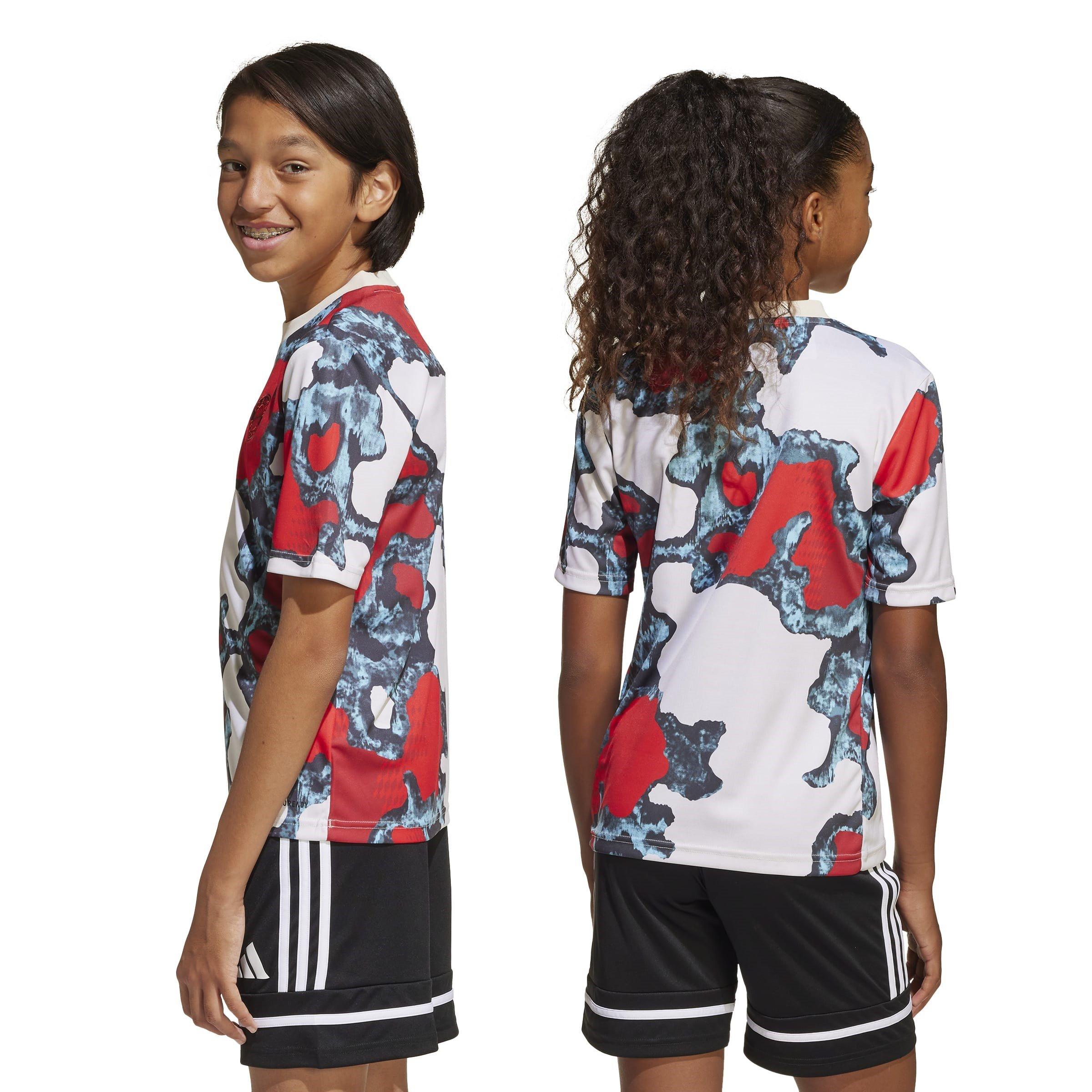 Rood/Aqua - adidas - Bayern Munich Prematch Shirt 2024 2025 Juniors - 7