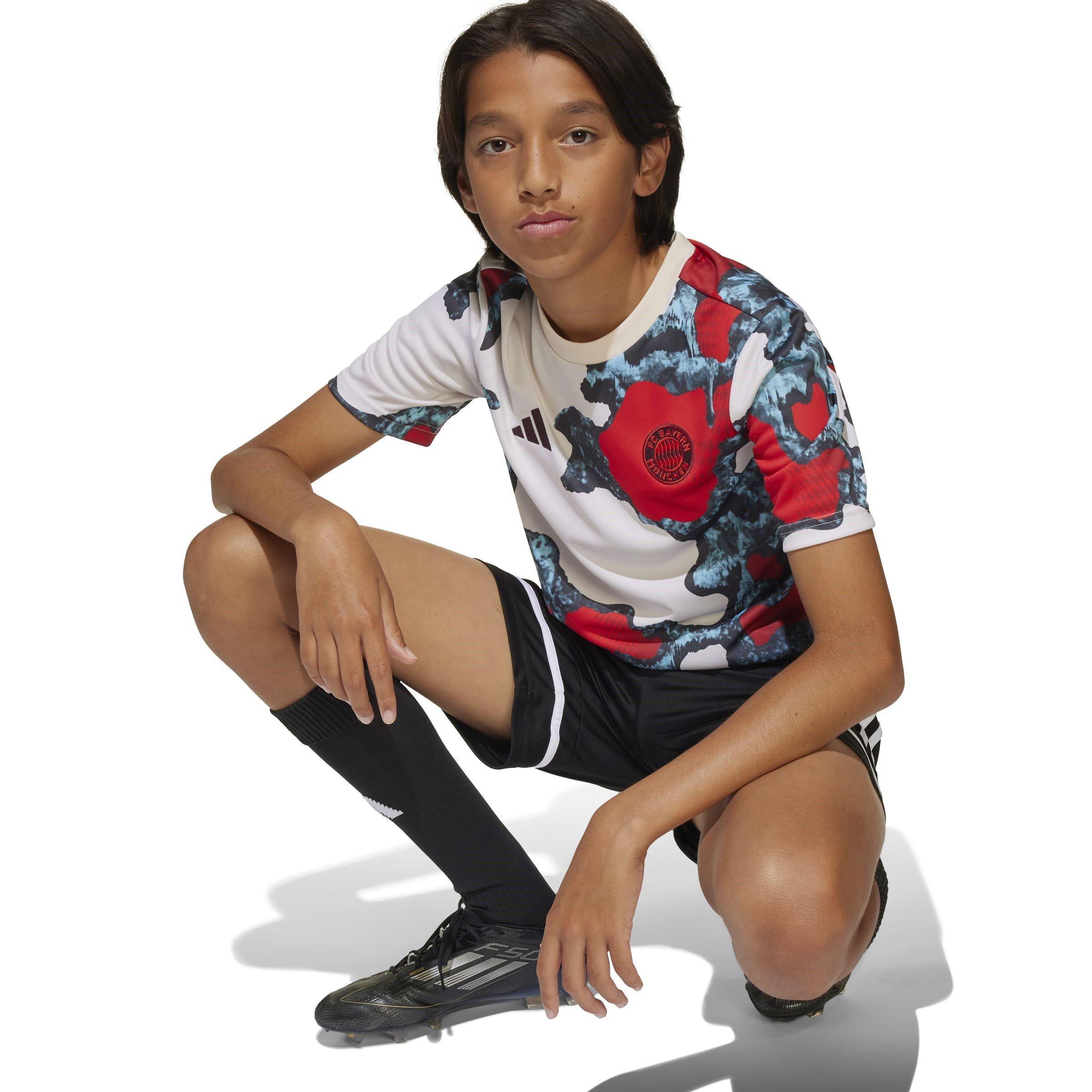 Rood/Aqua - adidas - Bayern Munich Prematch Shirt 2024 2025 Juniors - 8