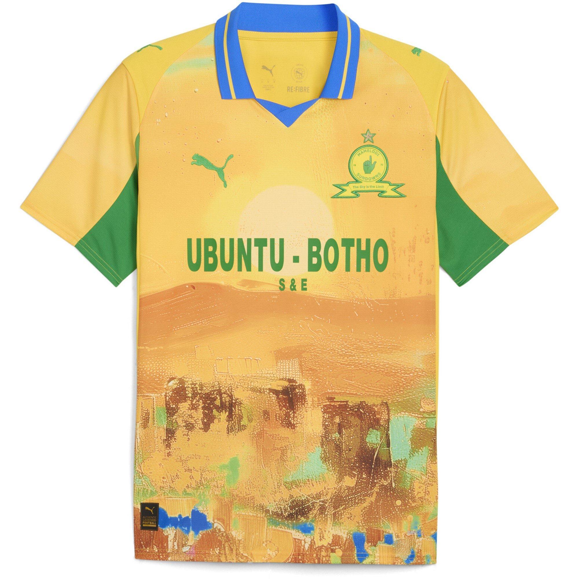 Yellow/Green - Puma - x KidsSuper Mamelodi Sundowns Home Shirt 2025 2026 Juniors - 1