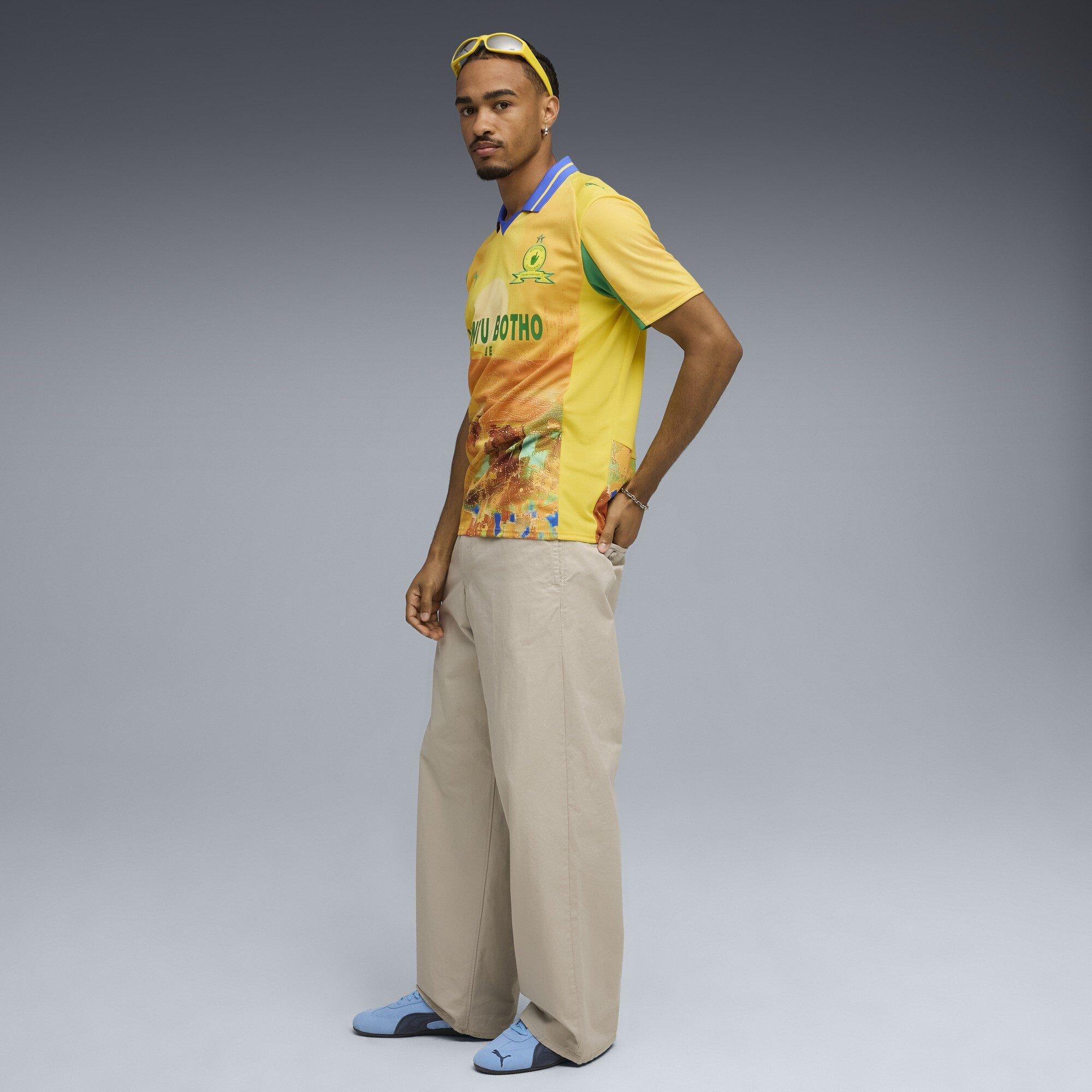 Yellow/Green - Puma - x KidsSuper Mamelodi Sundowns Home Shirt 2025 2026 Juniors - 7
