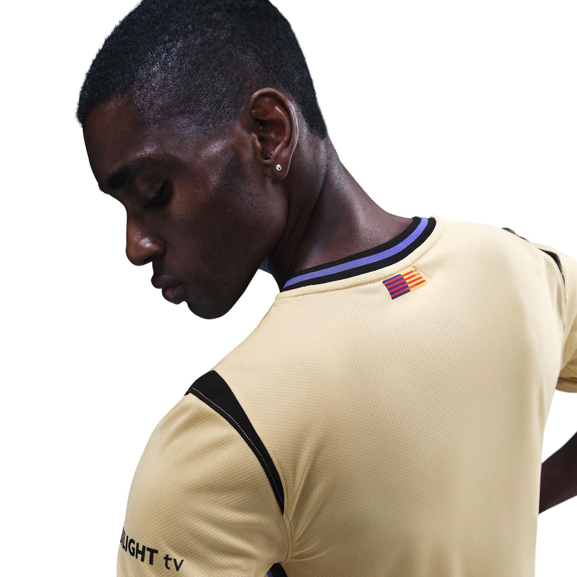 Gold/Violet/Blk - Nike - FC Barcelona Away Shirt 25/26 Adults - 6