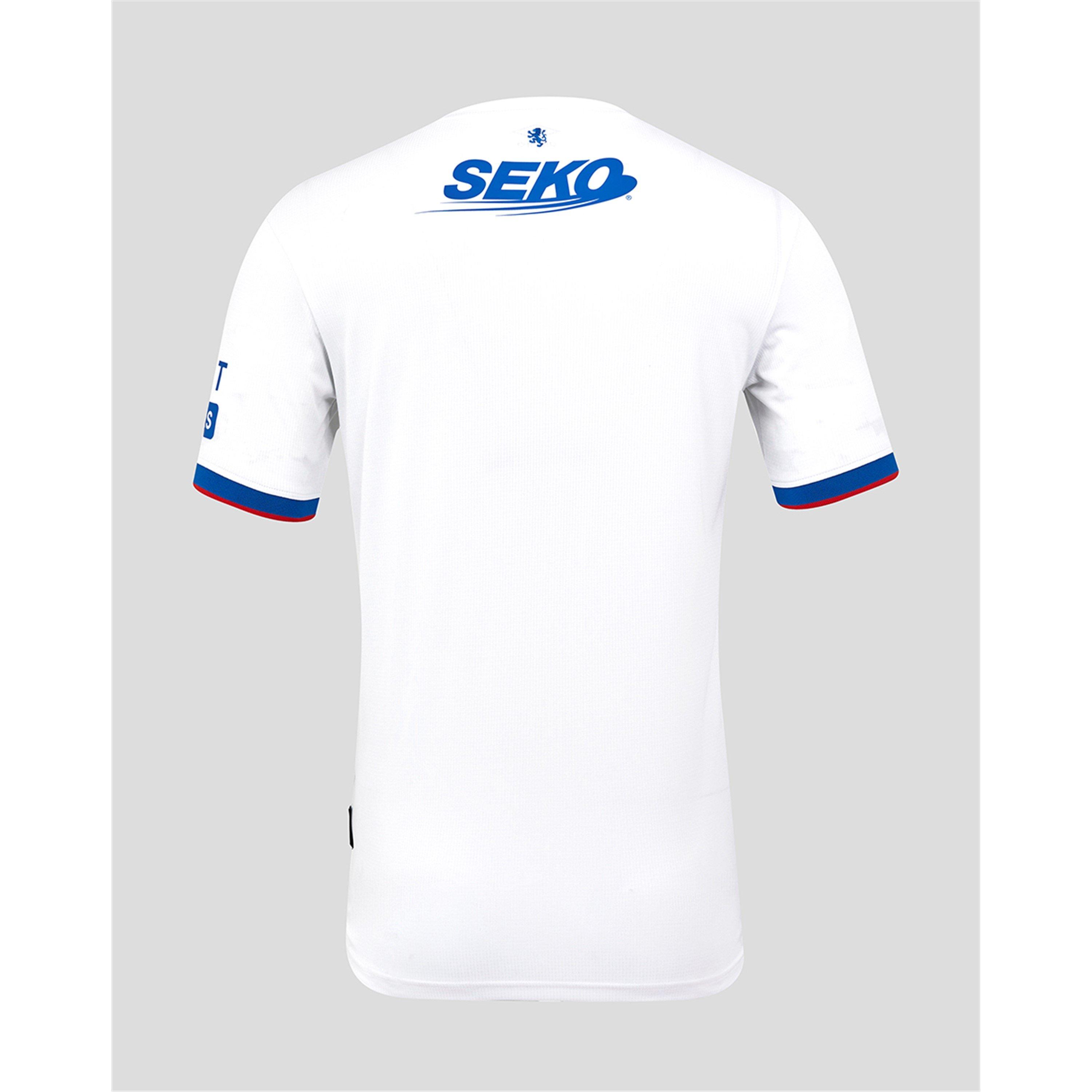 Umbro Men's Rangers Authentic Away Shirt 2025 2026 Adults - White/Blue - S
