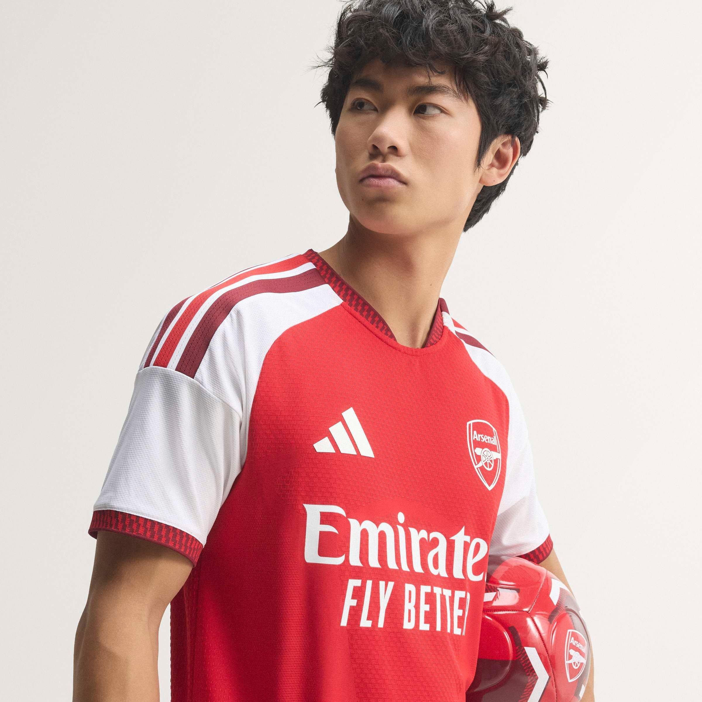Rood/Wit - adidas - Arsenal 2026 2027 Authentic Home Shirt Mens - 8