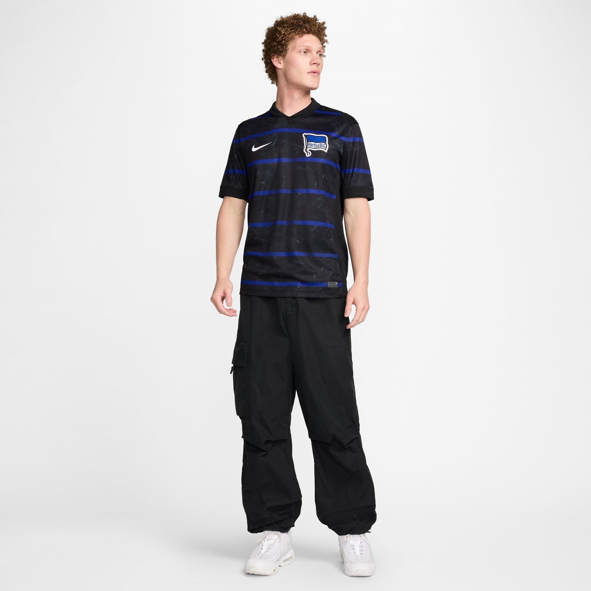 Black/Blue - Nike - Hertha BSC Away Shirt 2024 2025 Adults - 7