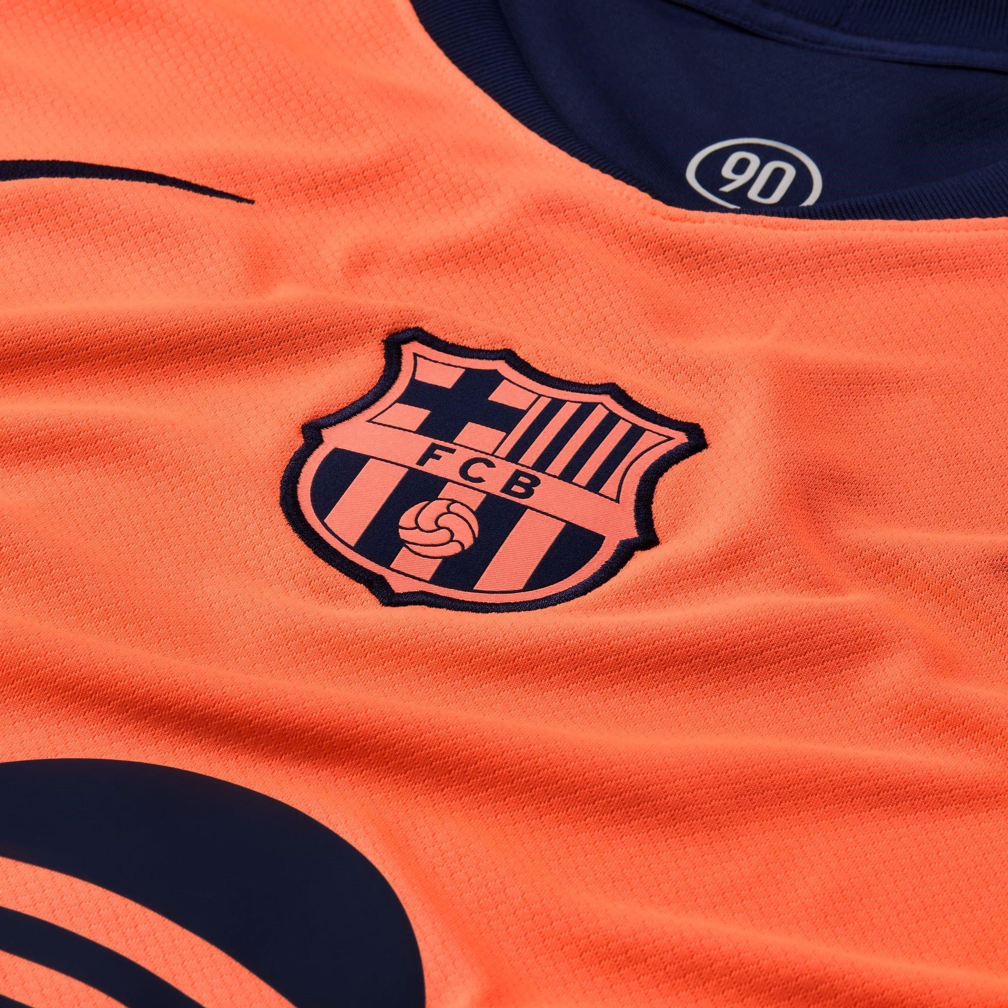 Mango/Mid.Navy - Nike - Barcelona Third Shirt 25/26 Adults - 5