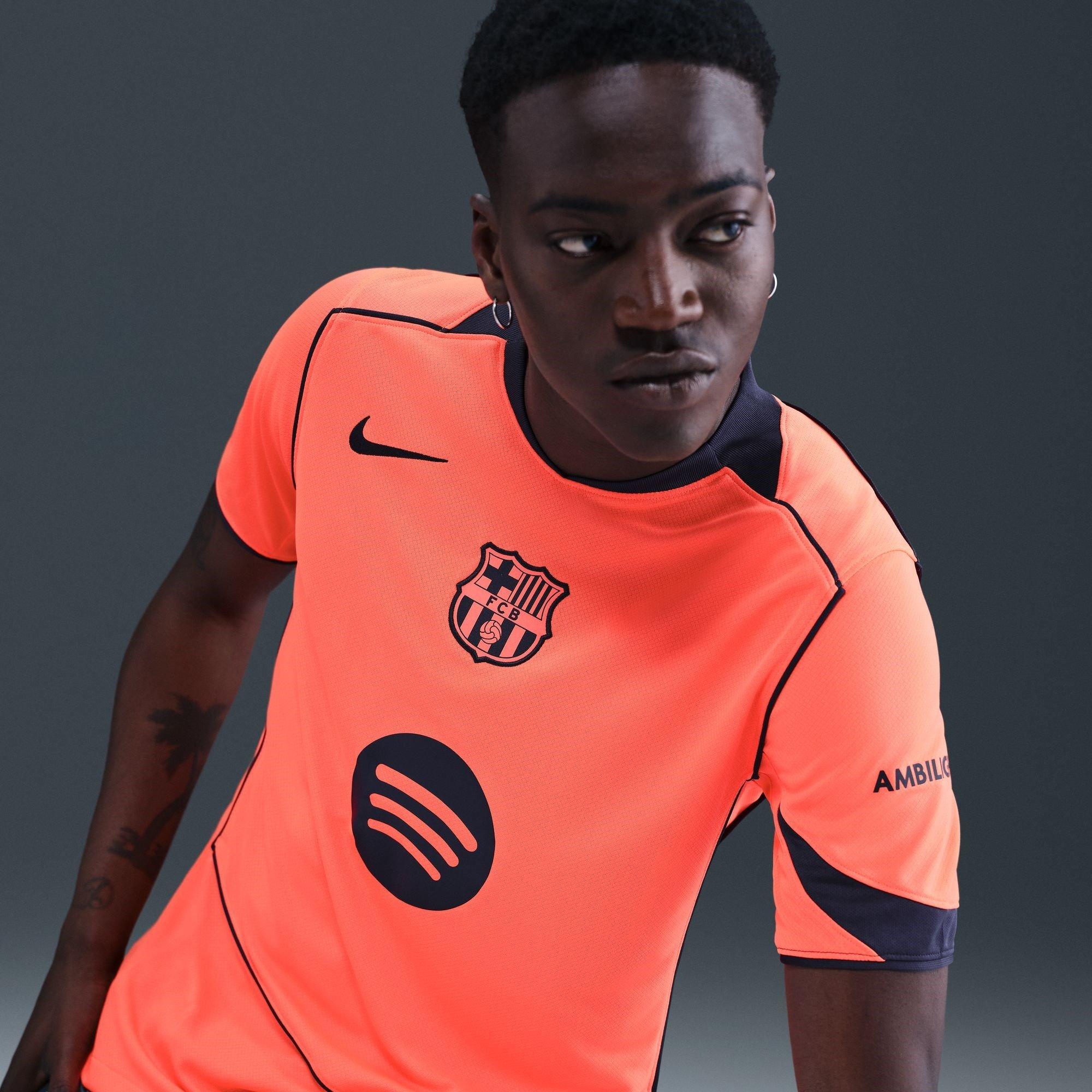 Mango/Mid.Navy - Nike - Barcelona Third Shirt 25/26 Adults - 6