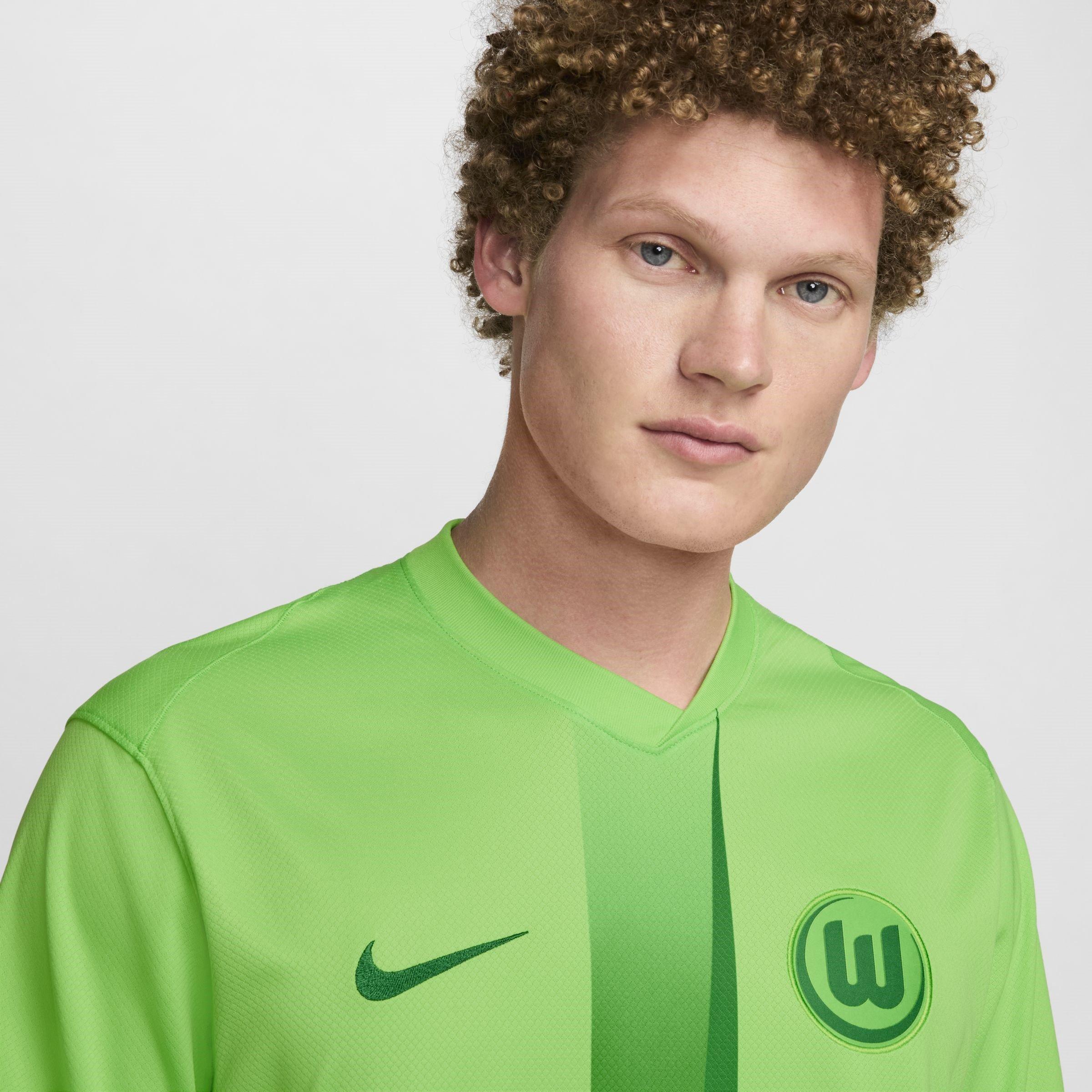 Vert - Nike - Wolfsburg Home Shirt 2024 2025 Adults - 3