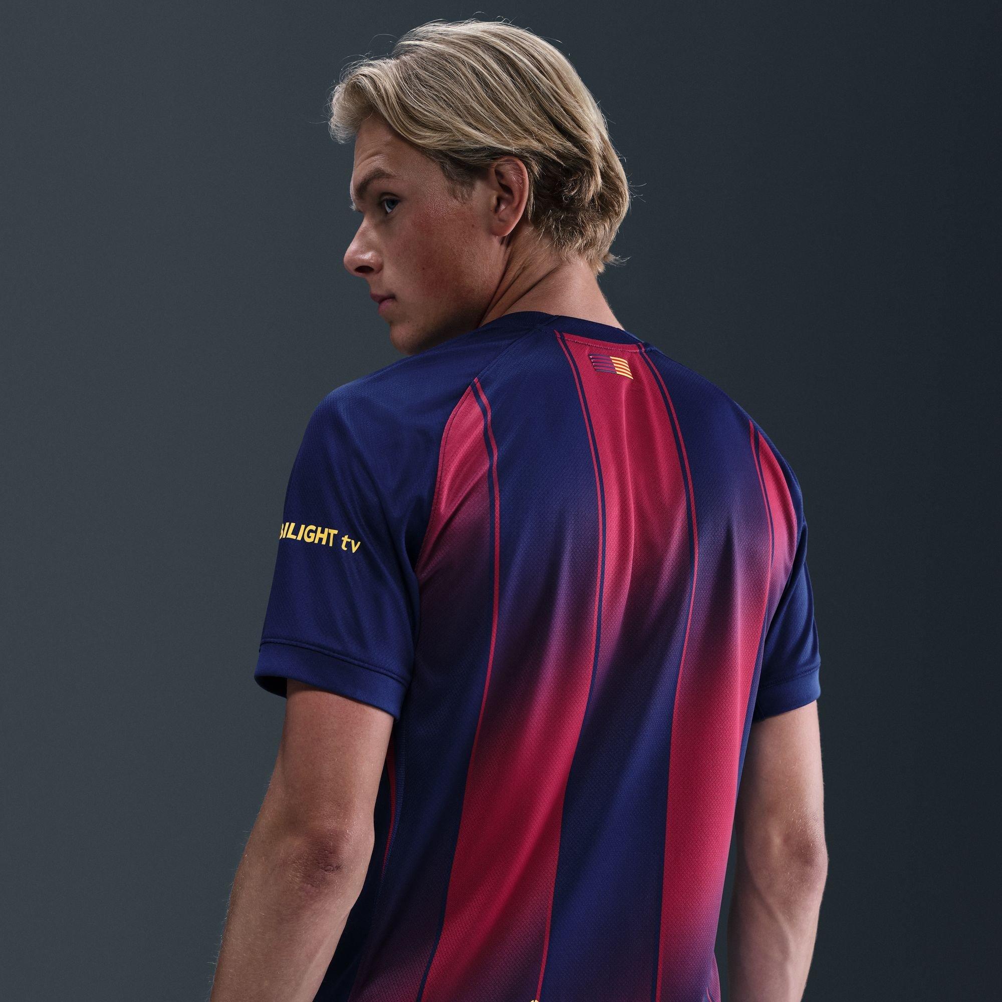 Blauw/Rood - Nike - Barcelona Home Shirt 2025 2026 Mens - 12