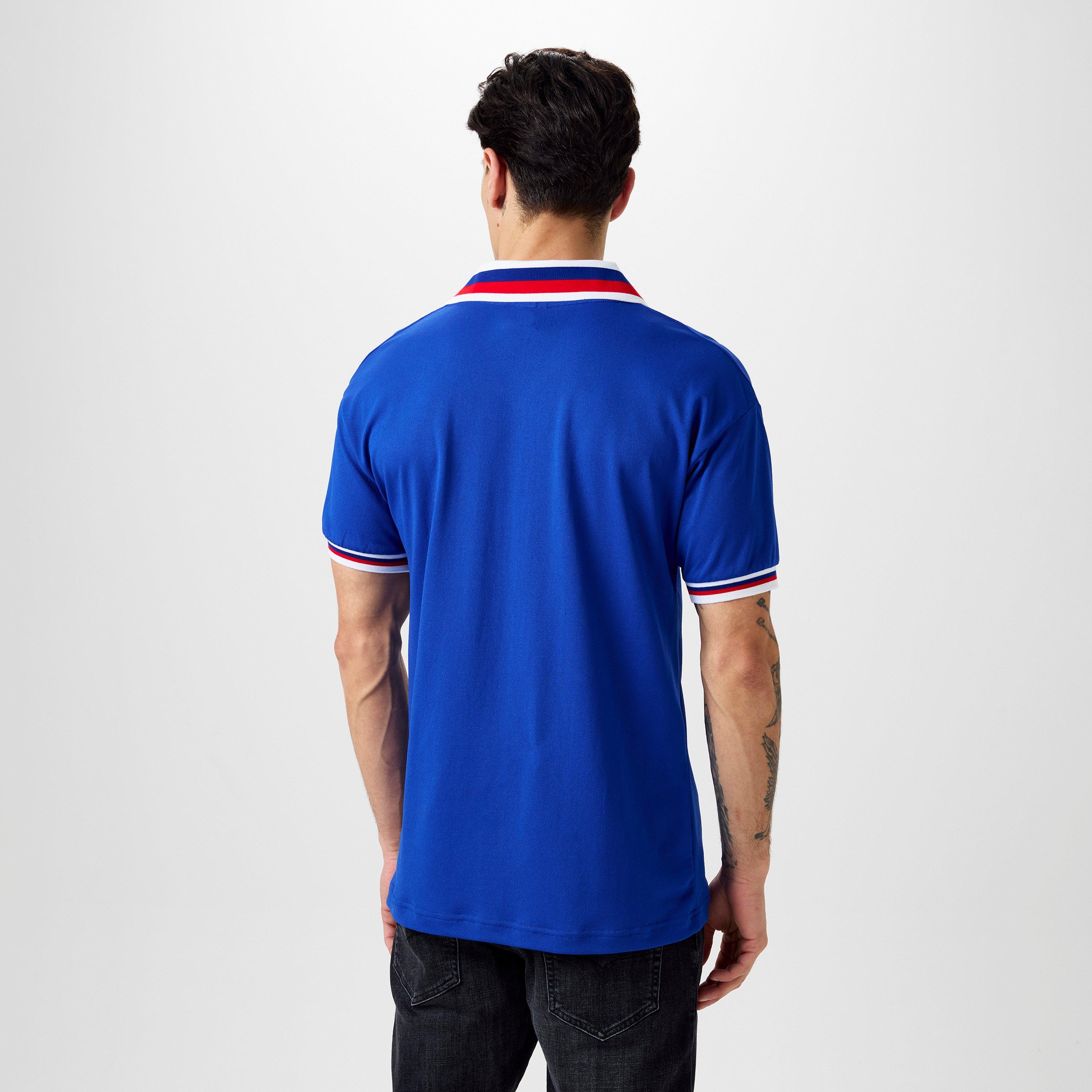 Blauw - Score Draw - Rangers FC Retro Home Shirt 1981 Adults - 5