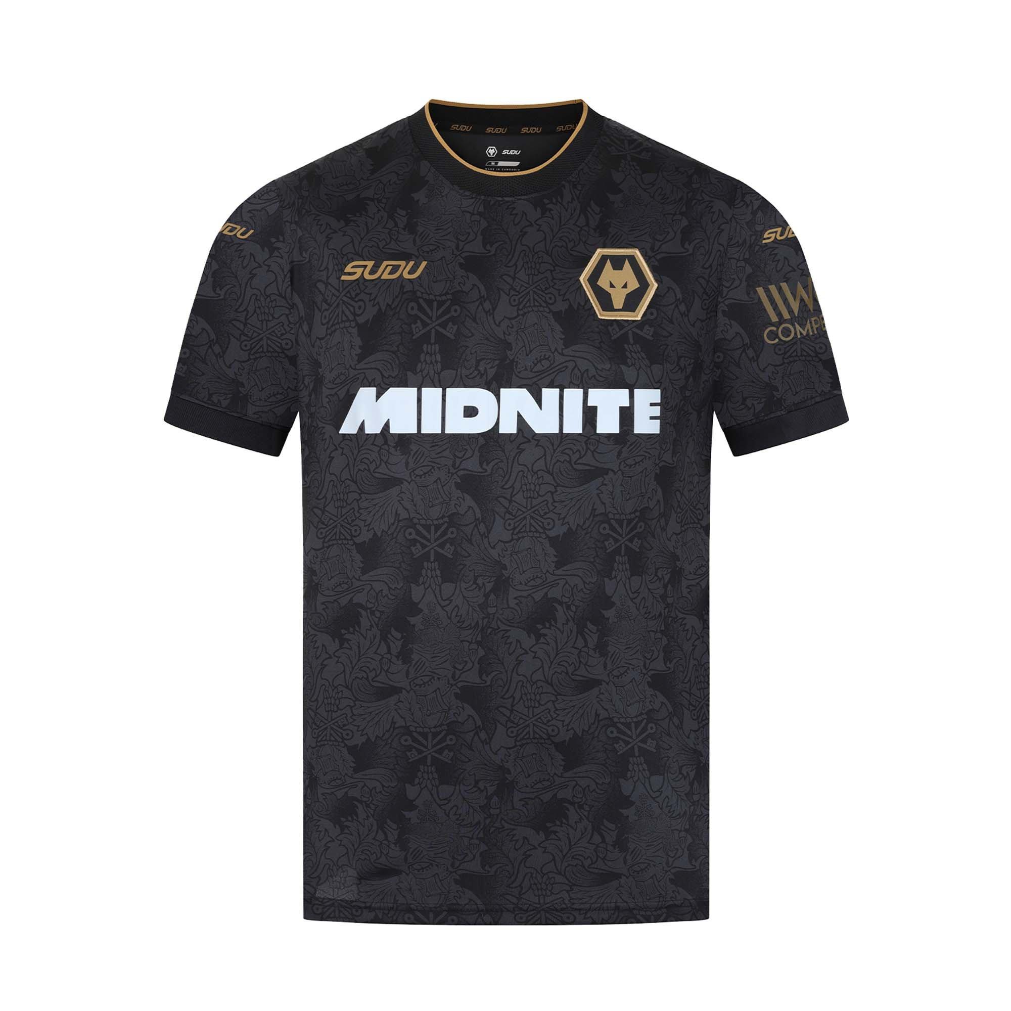 Black/Gold - Sudu - Mens Wolves Football Third Kit 2026/27 - 2