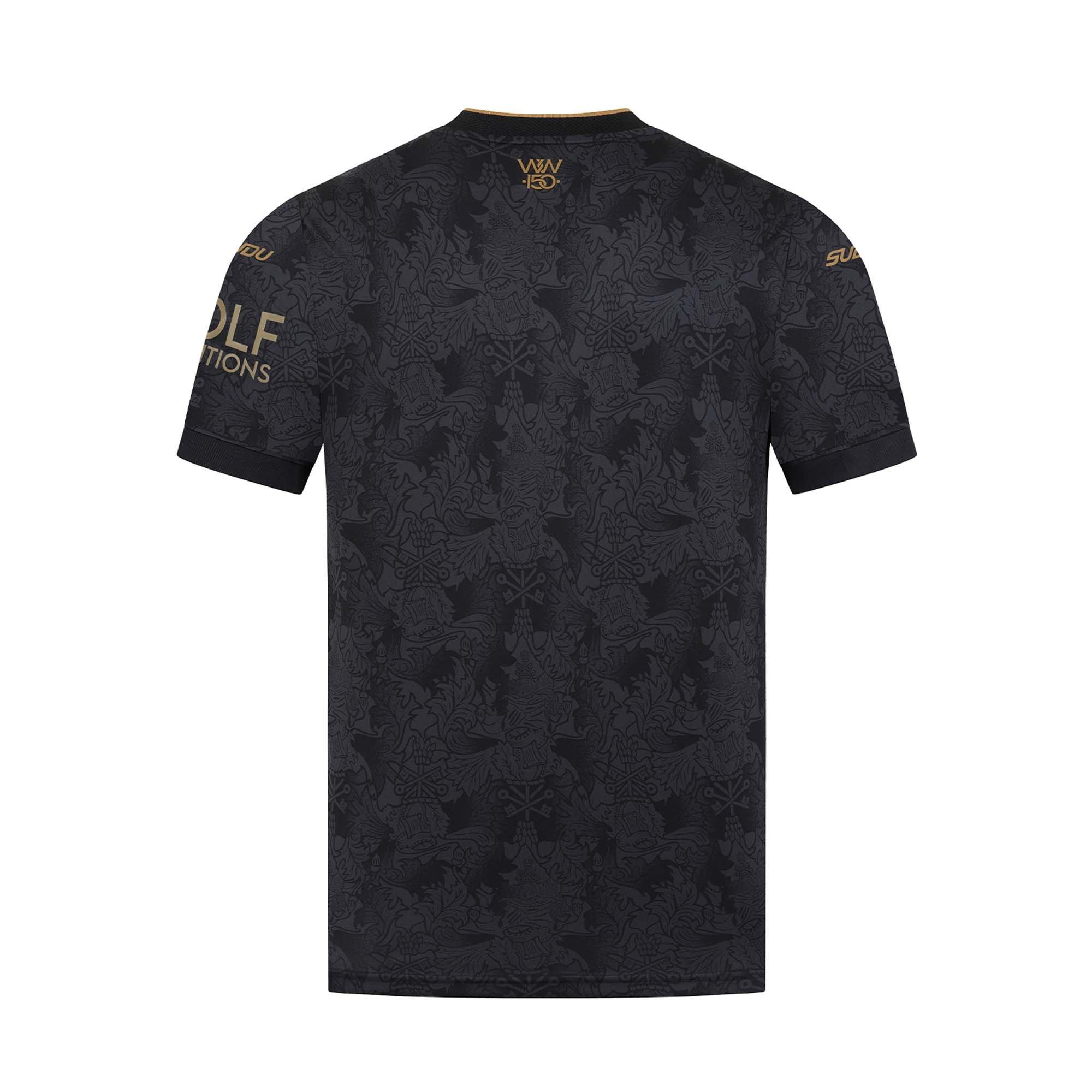 Black/Gold - Sudu - Mens Wolves Football Third Kit 2026/27 - 9