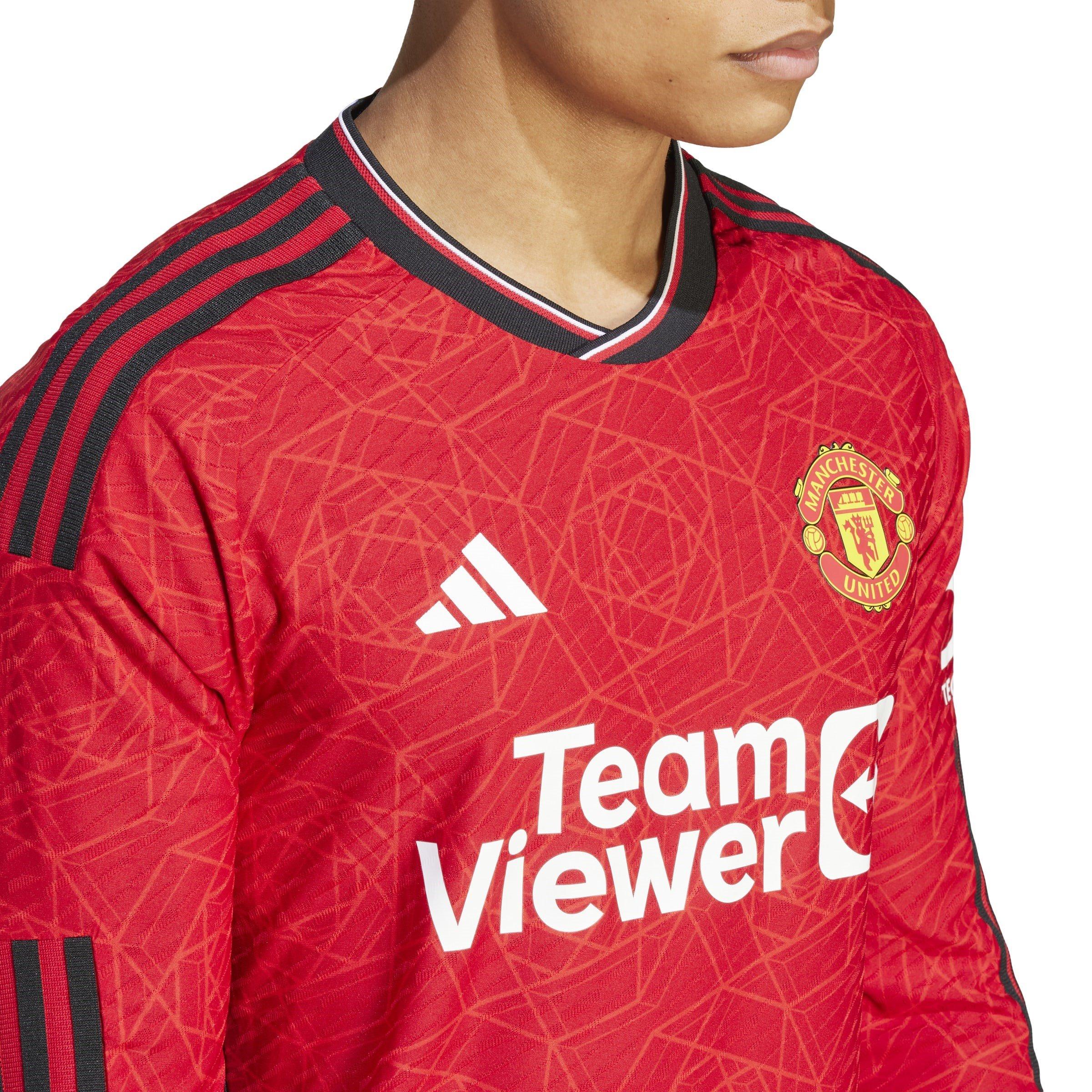 Colleg Red - adidas - Manchester United Long sleeve Football Kit 2023 2023 Mens - 6