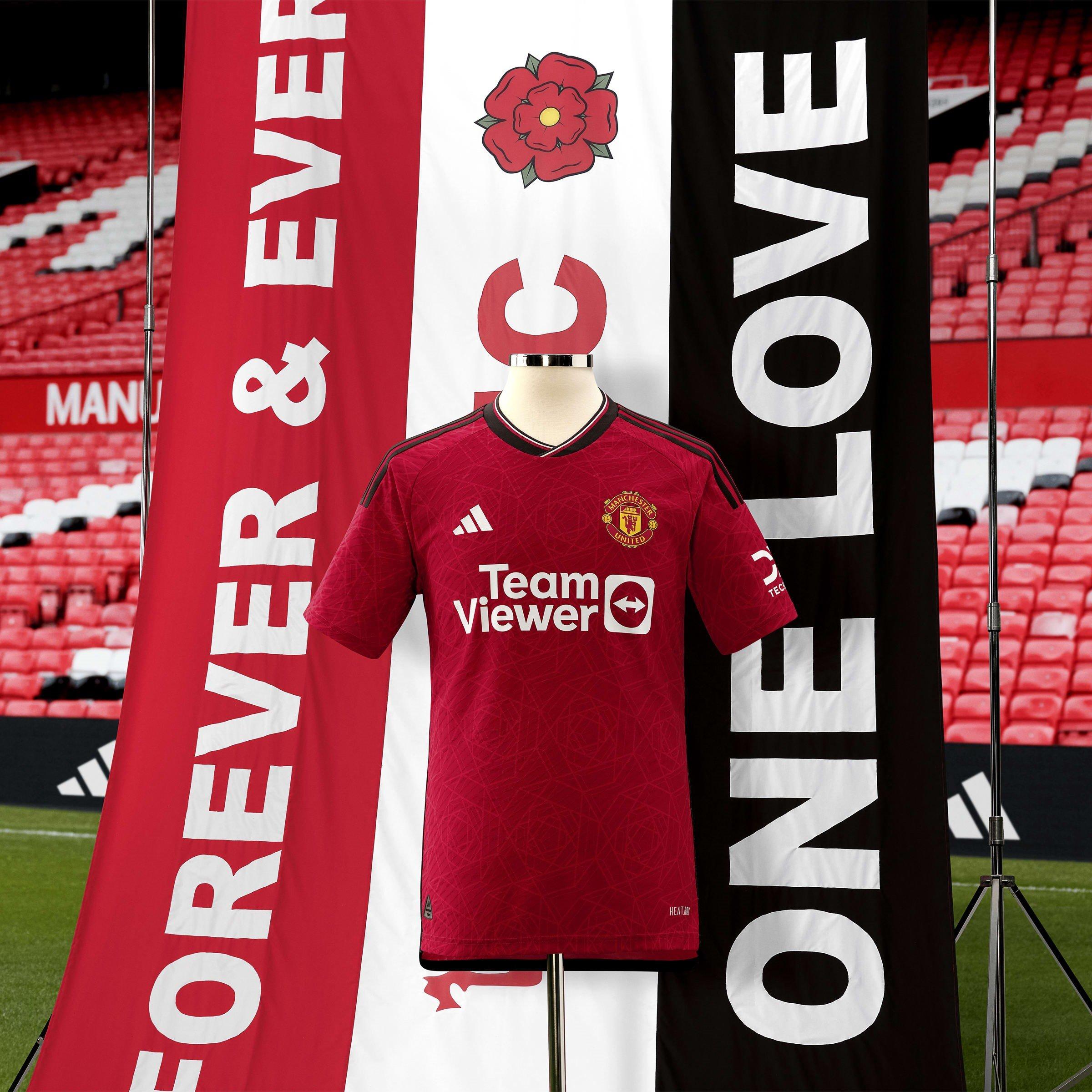 Colleg Red - adidas - Manchester United Long sleeve Football Kit 2023 2023 Mens - 10