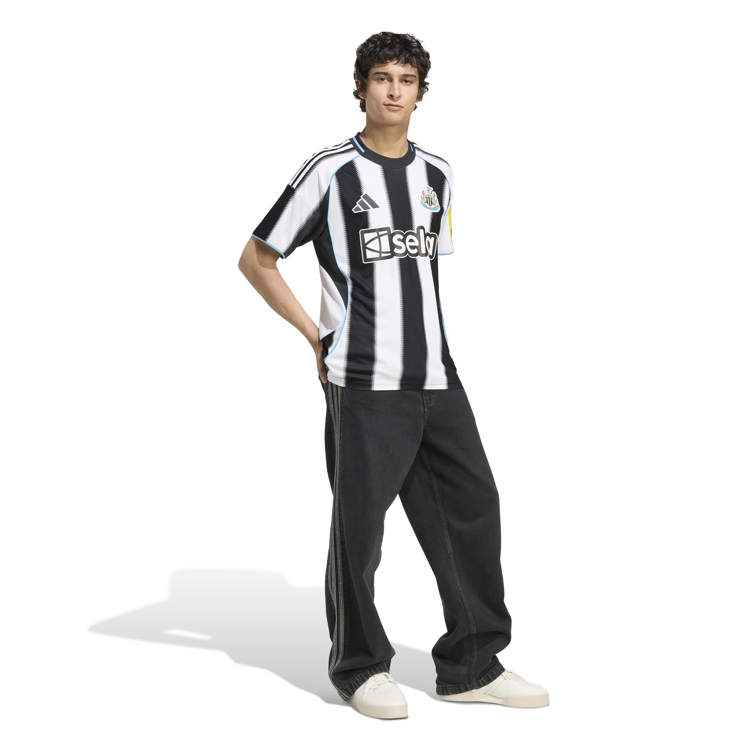 Black/White - adidas - Newcastle United Home Shirt 2025 2026 Adults - 7