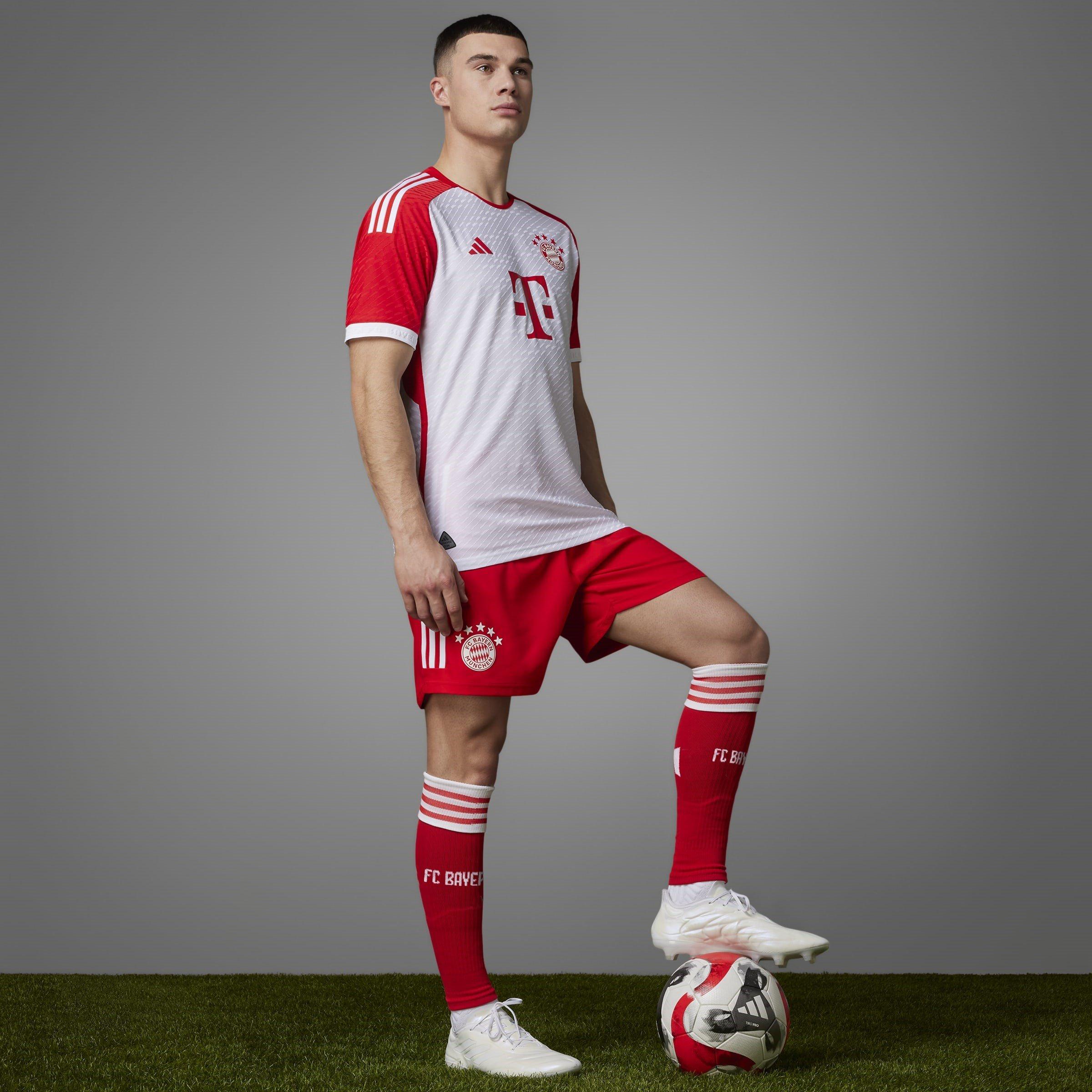 Wit - adidas - Bayern Munich Authentic Home Shirt 2023 2024 Adults - 13