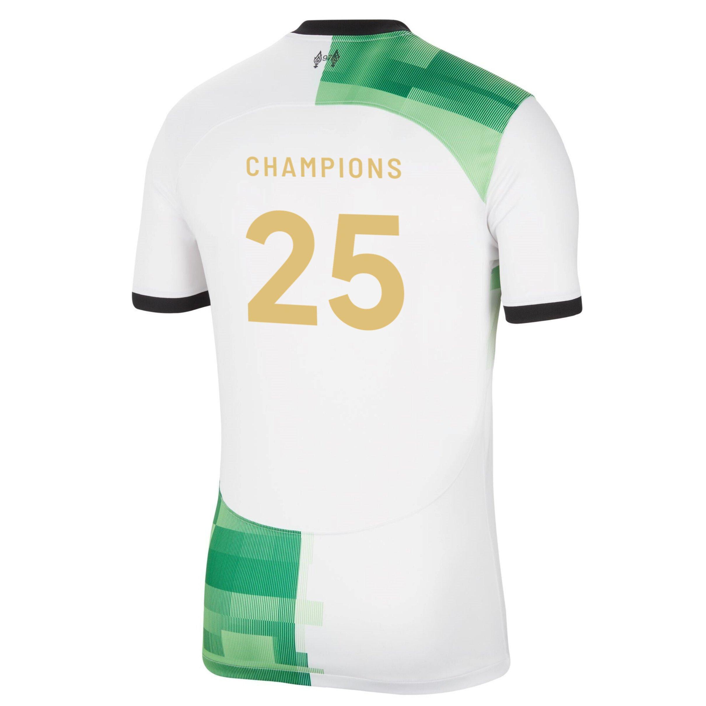 Rød - Nike - Liverpool Champions Away Shirt 2023 2024 Adults