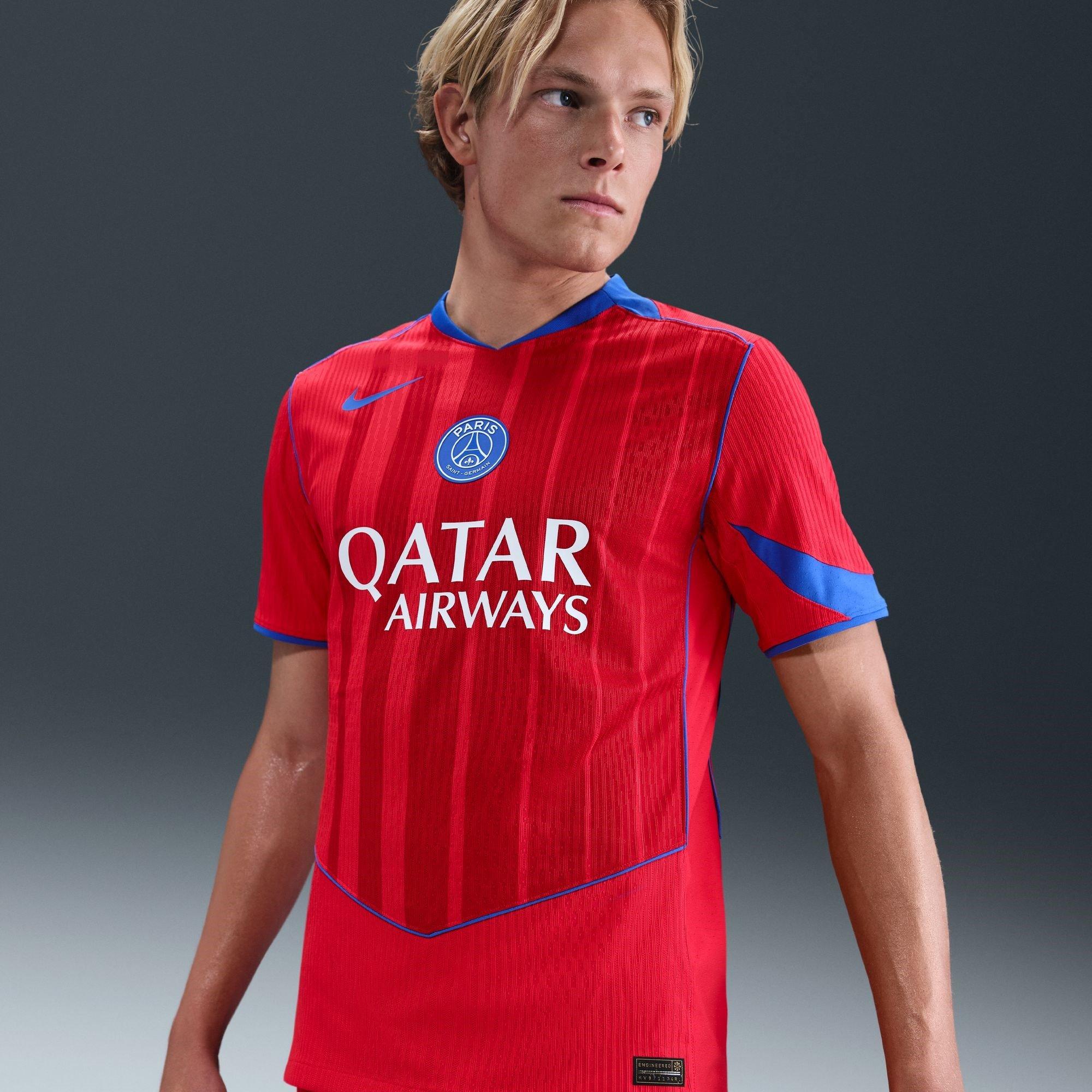 Red/Blue - Nike - PSG Authentic Third Shirt 2025 2026 Adults - 3