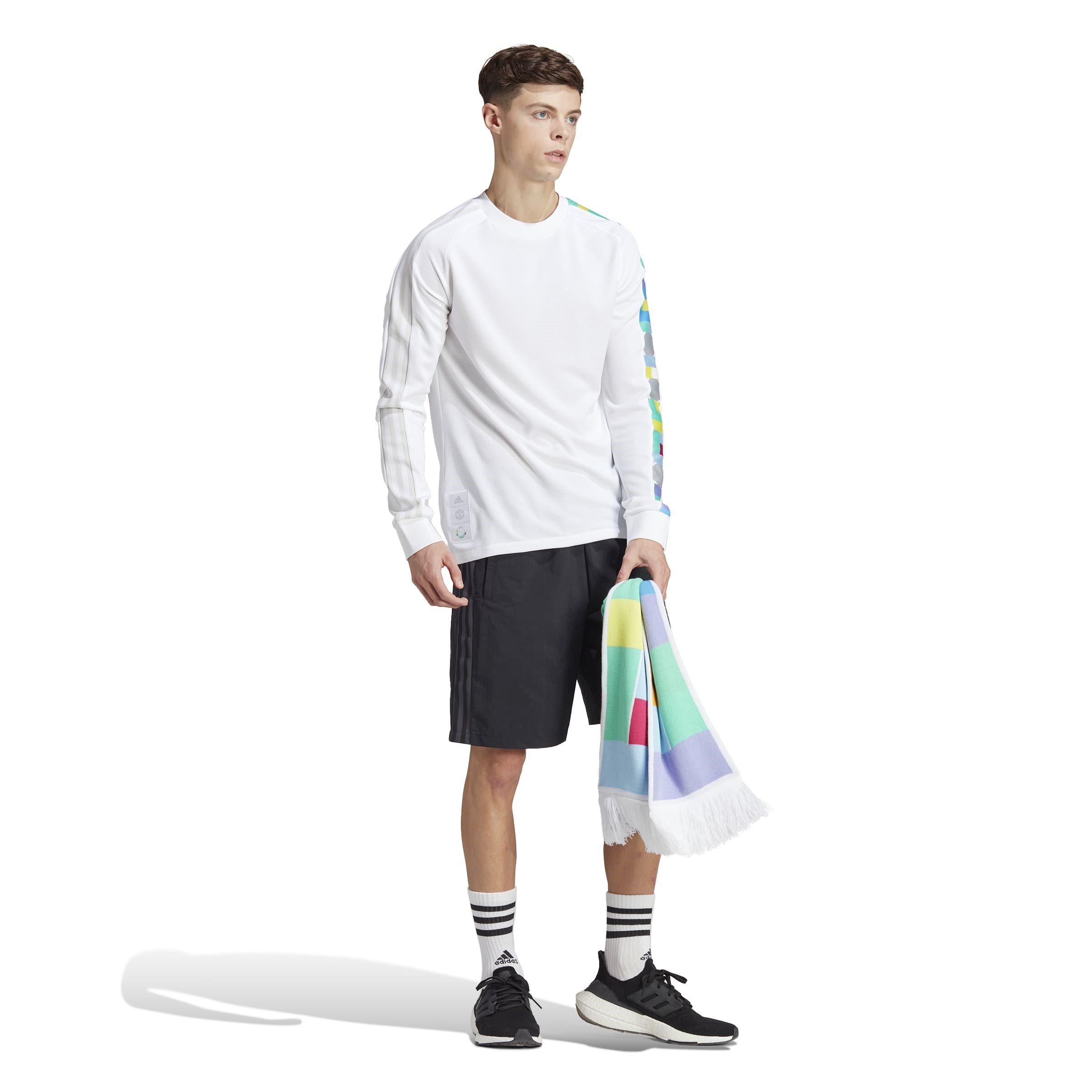 White - adidas - Manchester United Peter Saville Long Sleeve Jersey Mens - 8