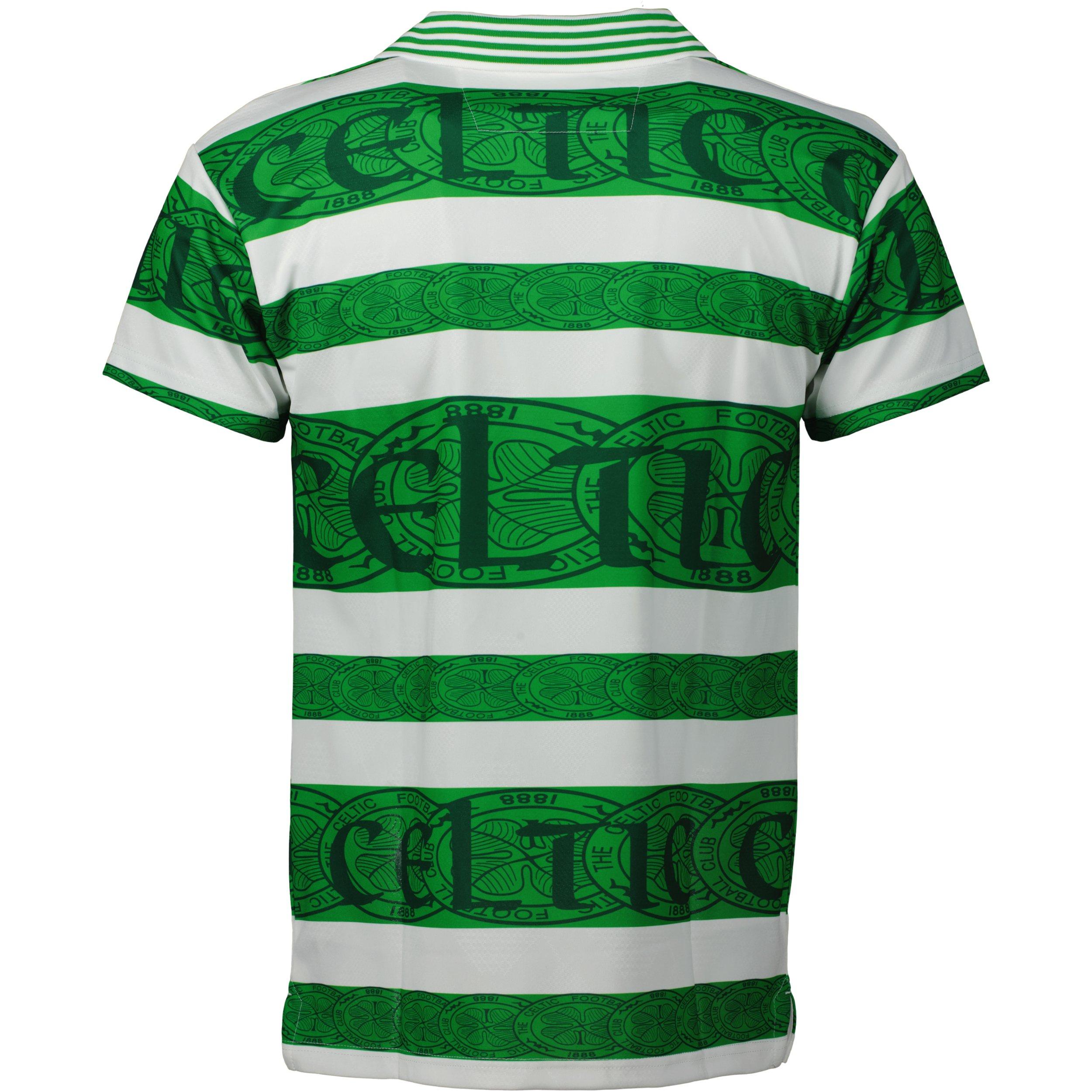 Grün/Weiß - Team - Celtic Home Licensed Retro Football Shirts - 2