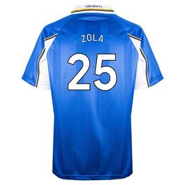 Score Draw Zola Chelsea Retro Home Shirt 1998 Adults