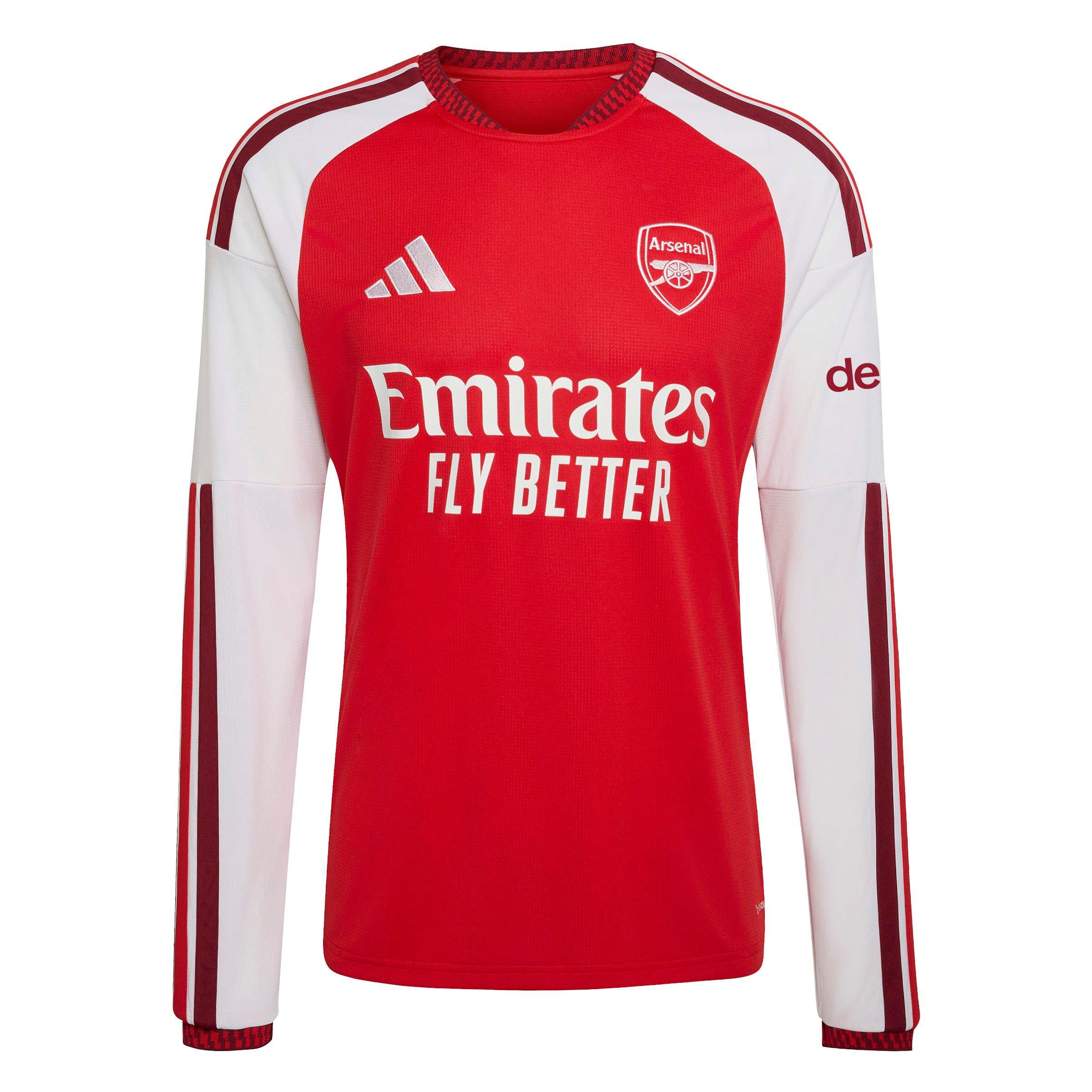 Rosso/Bianco - adidas - Arsenal 2026 2027 Home Long-Sleeved Shirt Mens - 1