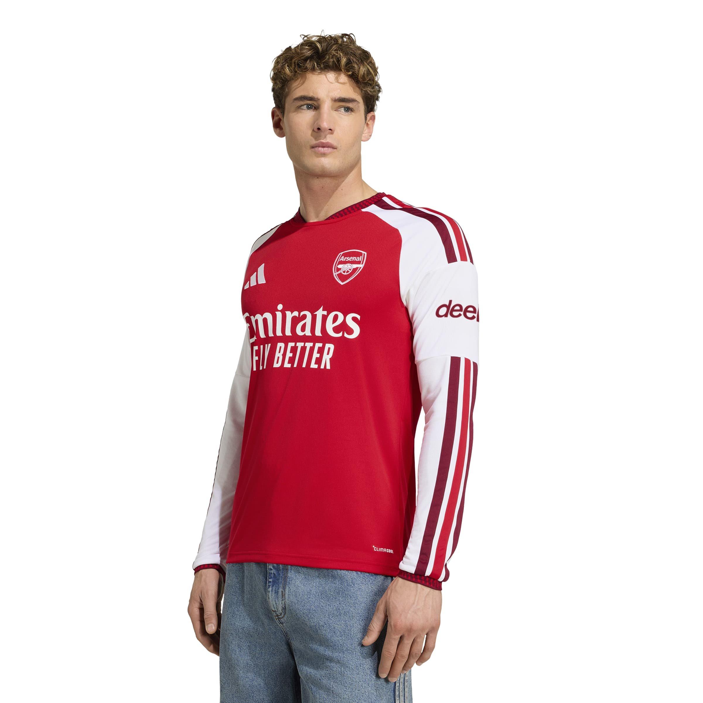 Rosso/Bianco - adidas - Arsenal 2026 2027 Home Long-Sleeved Shirt Mens - 3