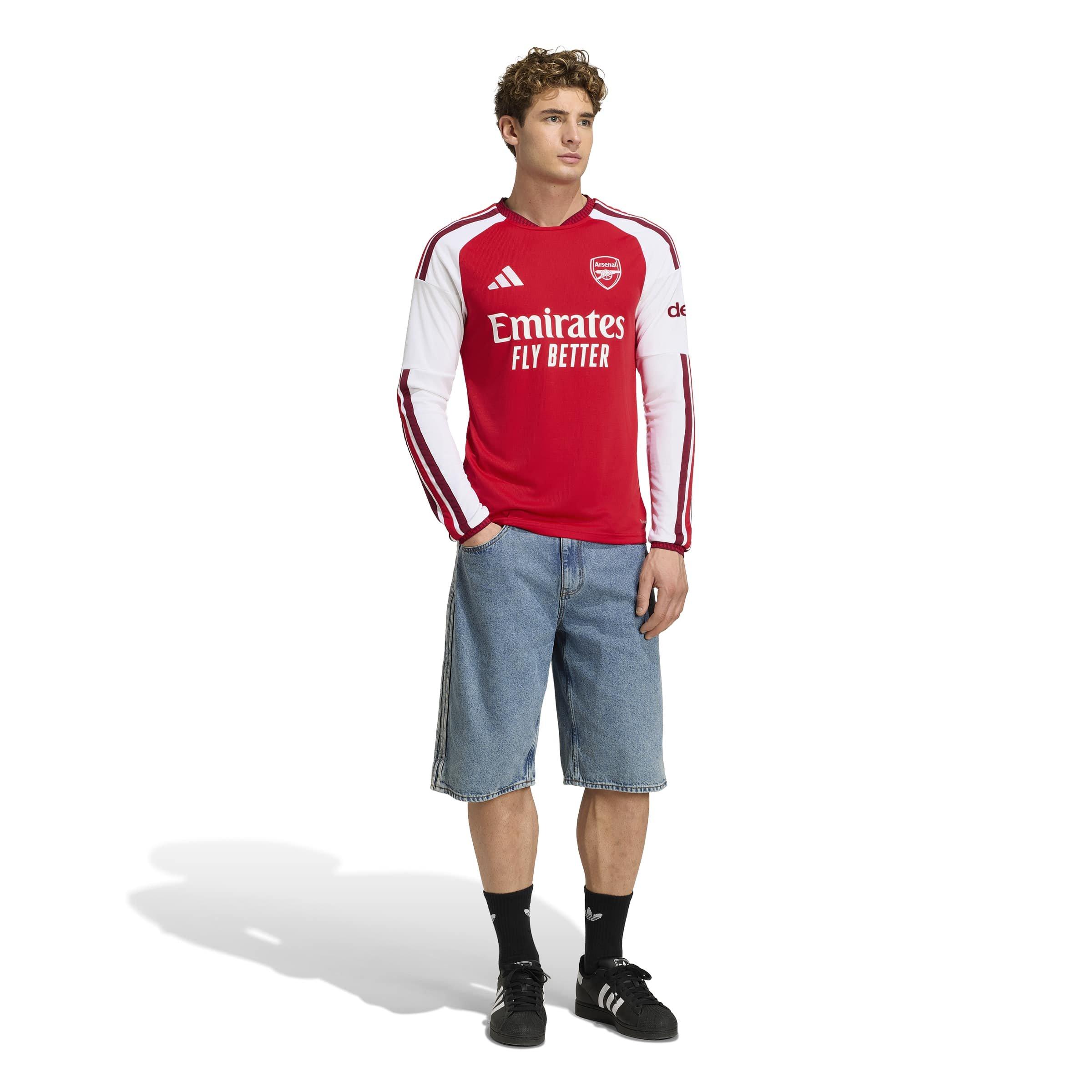 Rosso/Bianco - adidas - Arsenal 2026 2027 Home Long-Sleeved Shirt Mens - 5