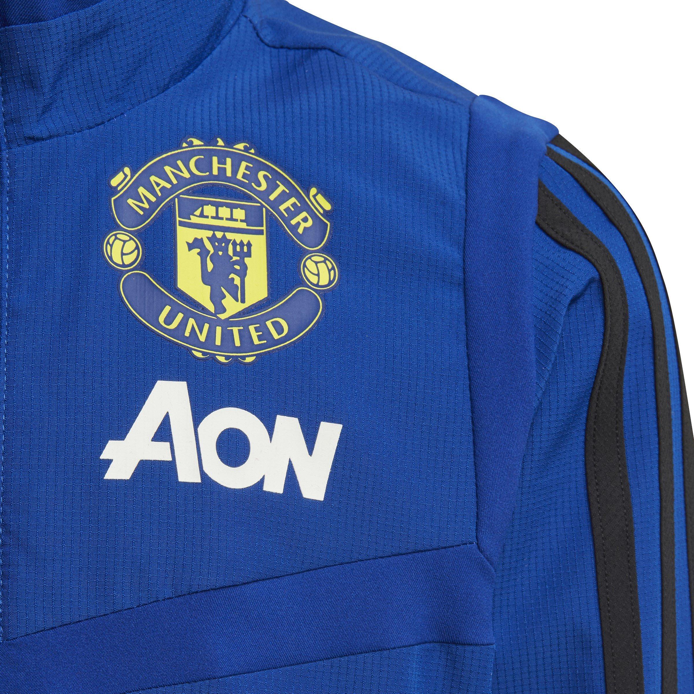 Blauw - adidas - Manchester United Presentation Tracksuit 2019 2020 Junior - 7