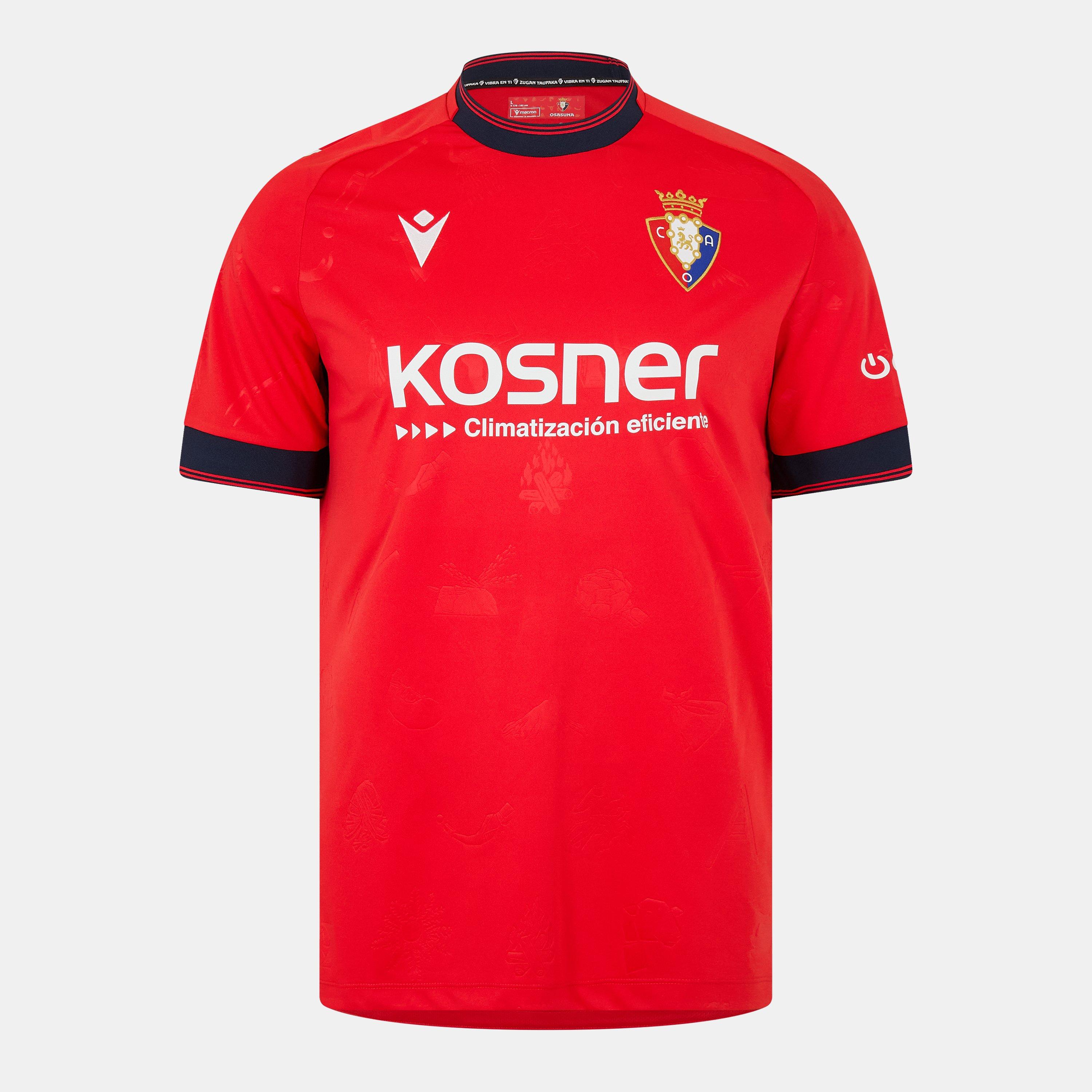 Rojo - Macron - Osasuna Home Shirt 2024 2025 Adults - 1
