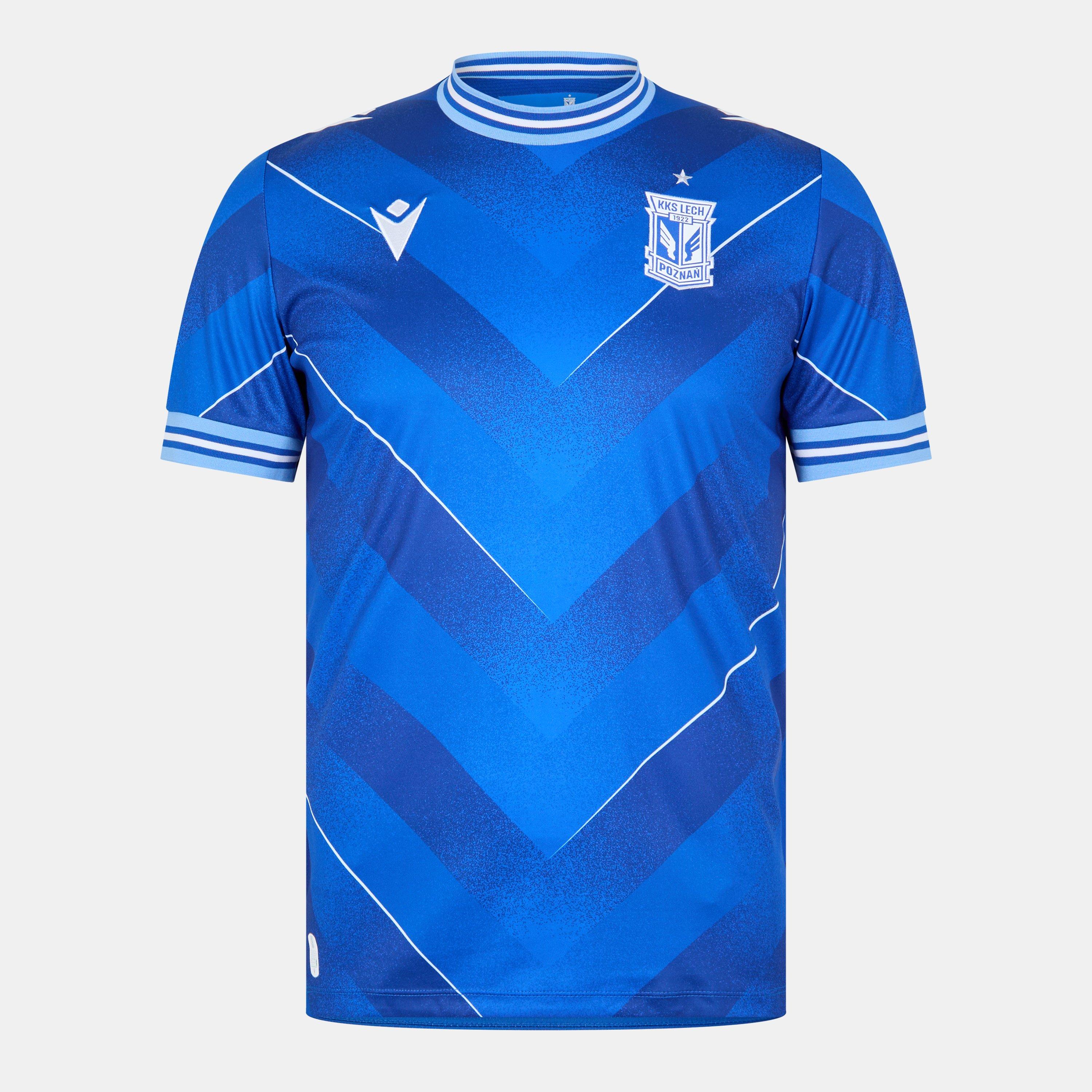 Blue - Macron - Poznan Home Shirt 2023 2024 Adults - 1