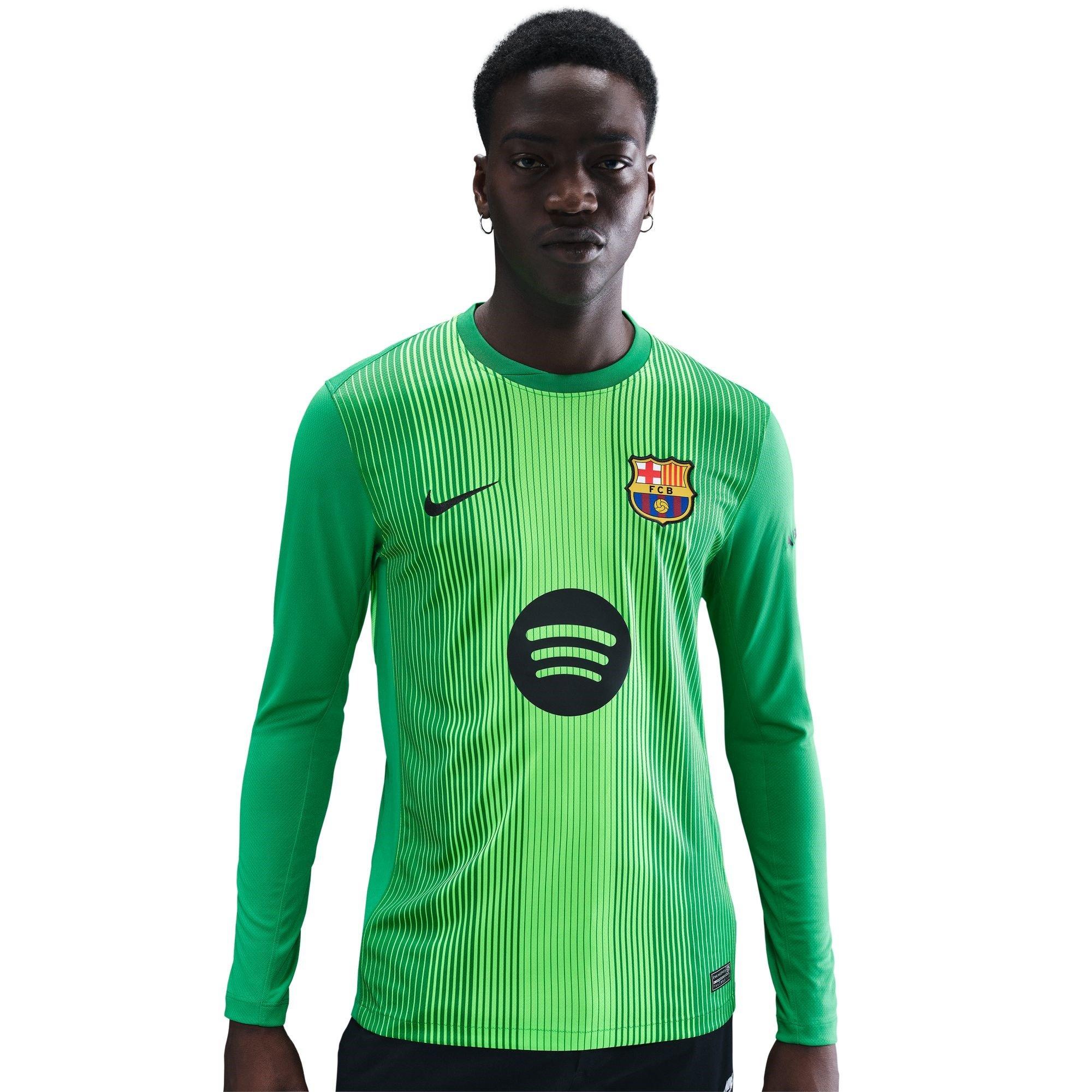 Green - Nike - Barcelona Long Sleeve Goalkeeper Shirt 2025 2026 Mens - 1