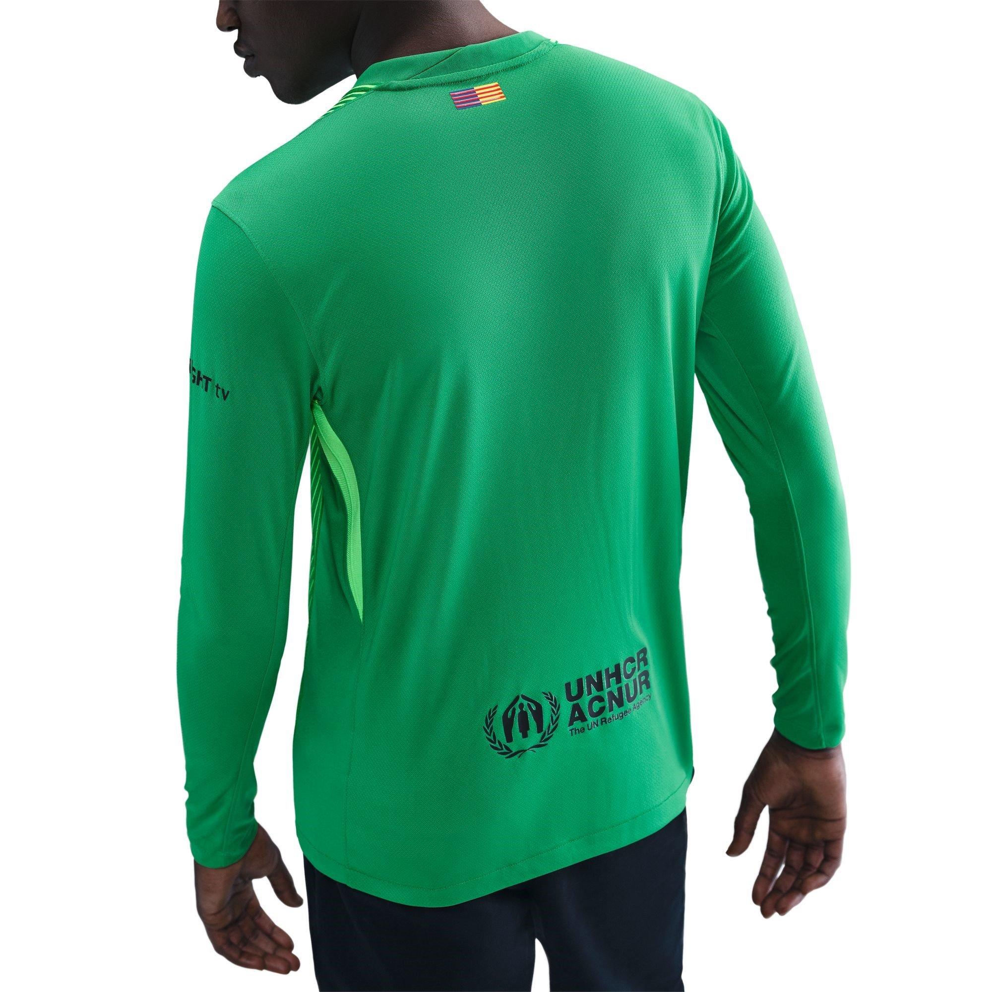 Green - Nike - Barcelona Long Sleeve Goalkeeper Shirt 2025 2026 Mens - 2